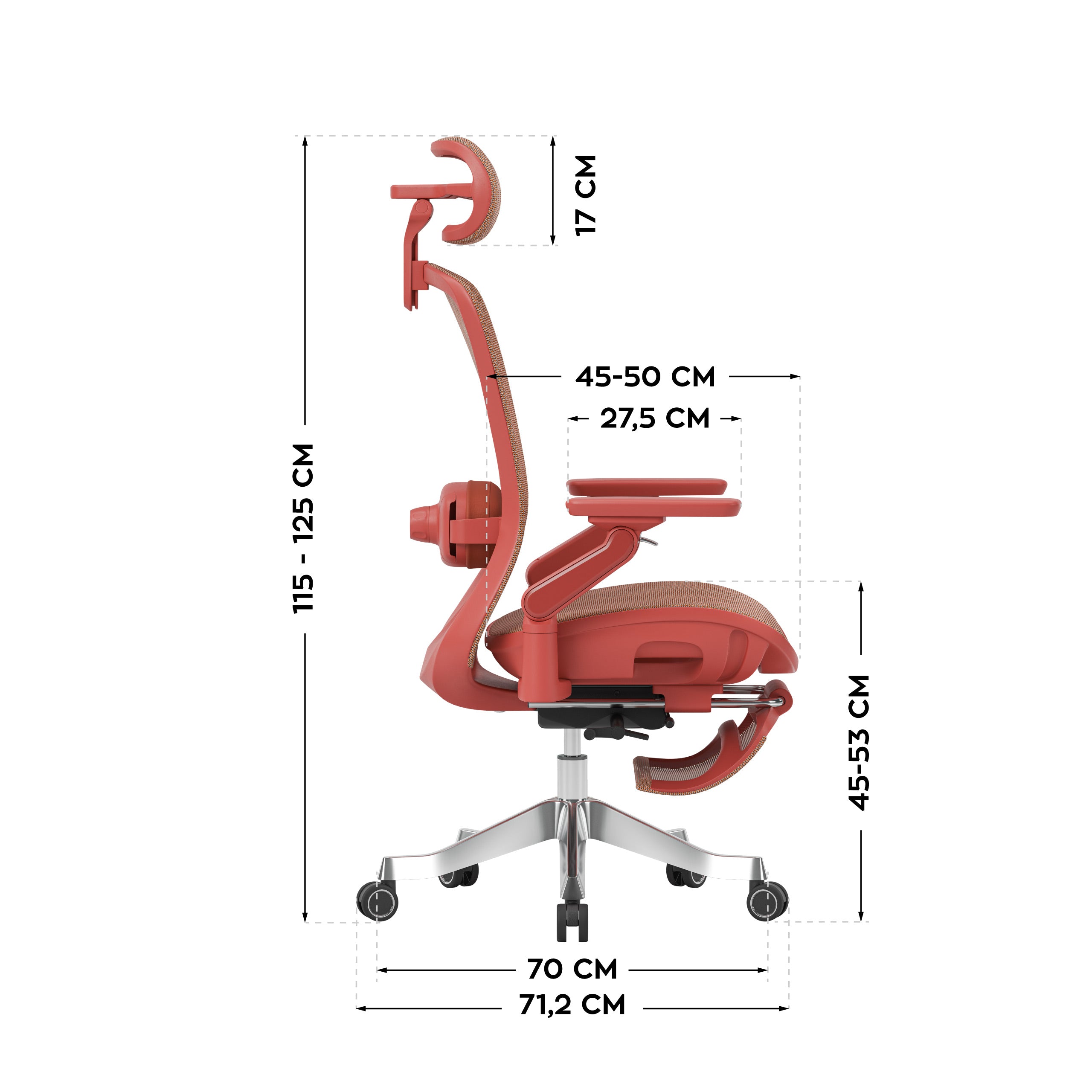 Ergonomische massagestoel Mark Adler Leadpro 8.7 Red