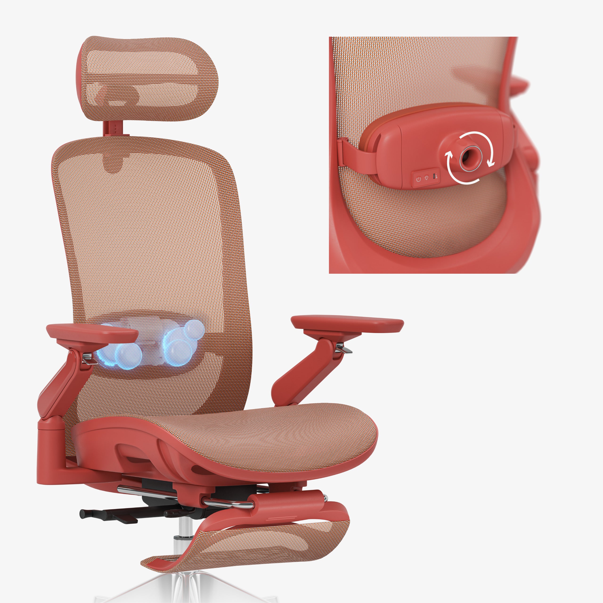 Ergonomische massagestoel Mark Adler Leadpro 8.7 Red