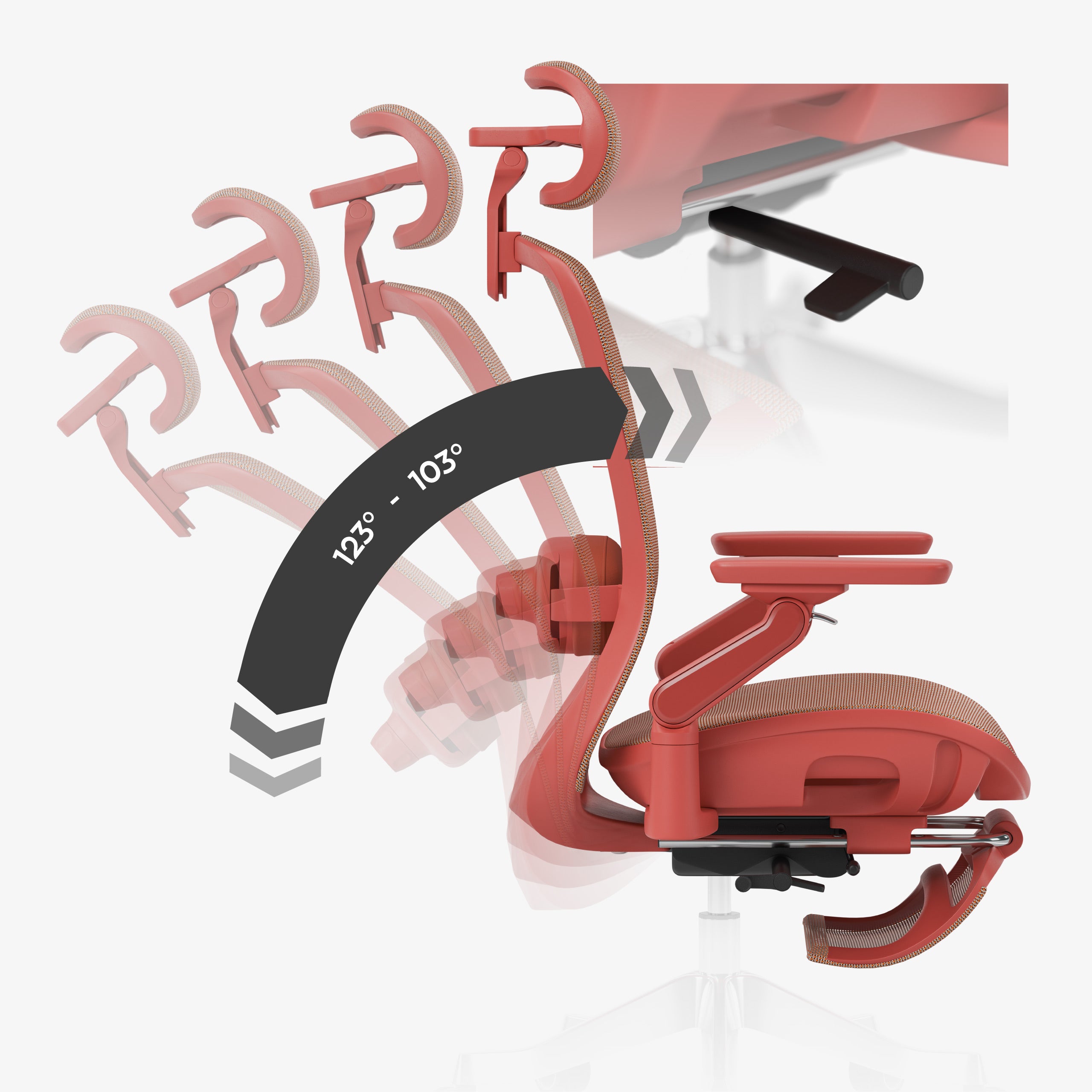 Ergonomische massagestoel Mark Adler Leadpro 8.7 Red