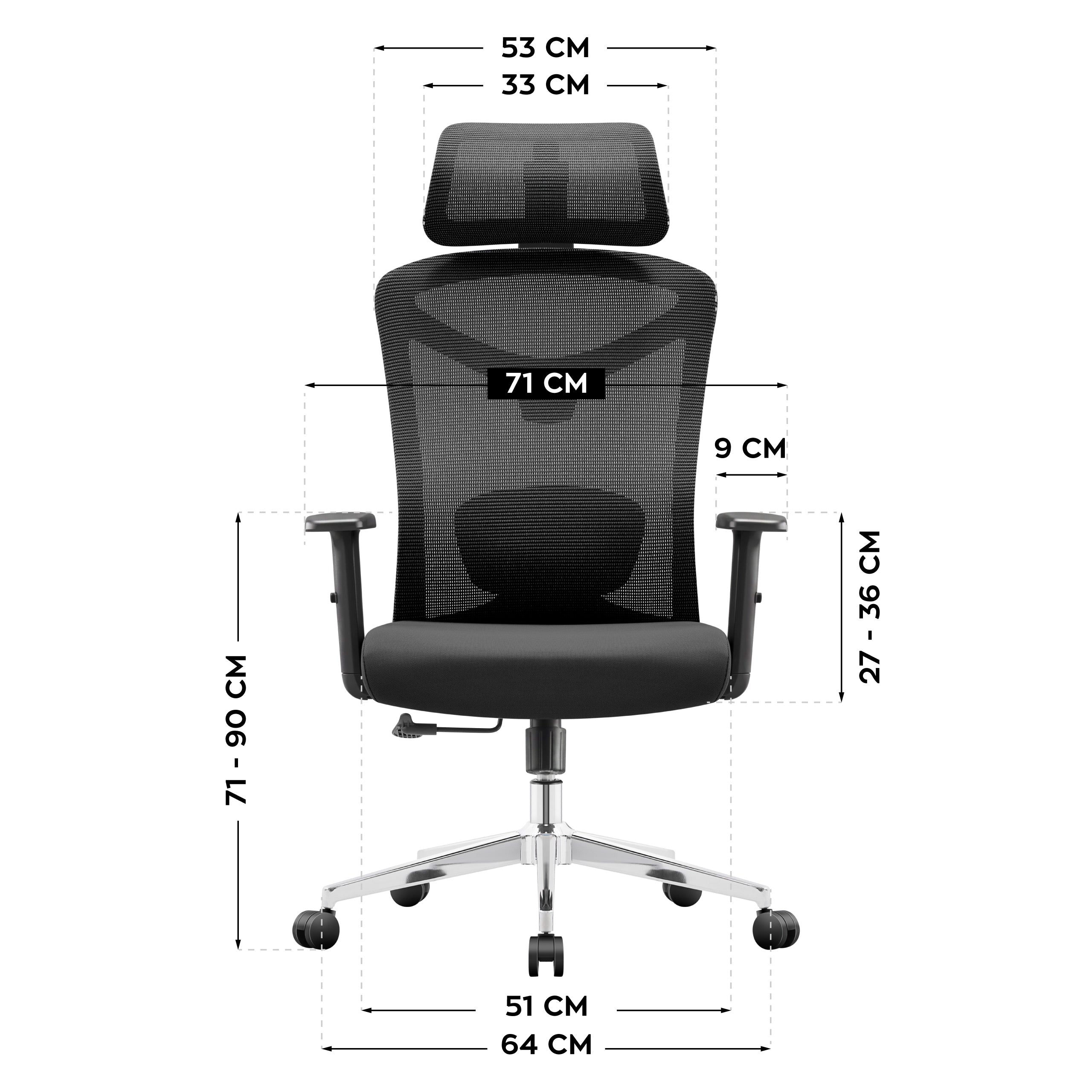Ergonomische bureaustoel Mark Adler Manager 2.6 Black