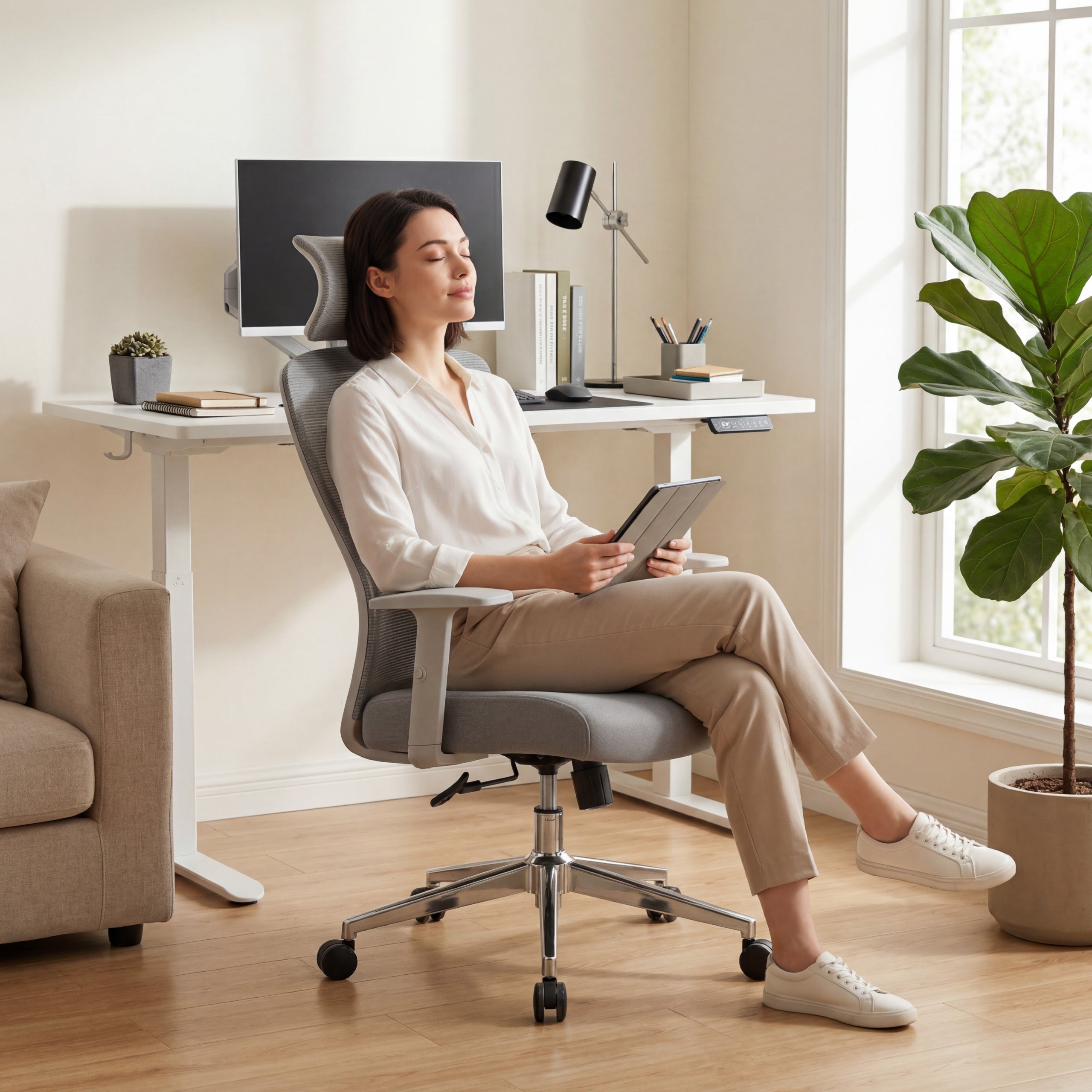 Ergonomische bureaustoel Mark Adler Manager 2.6 Grey