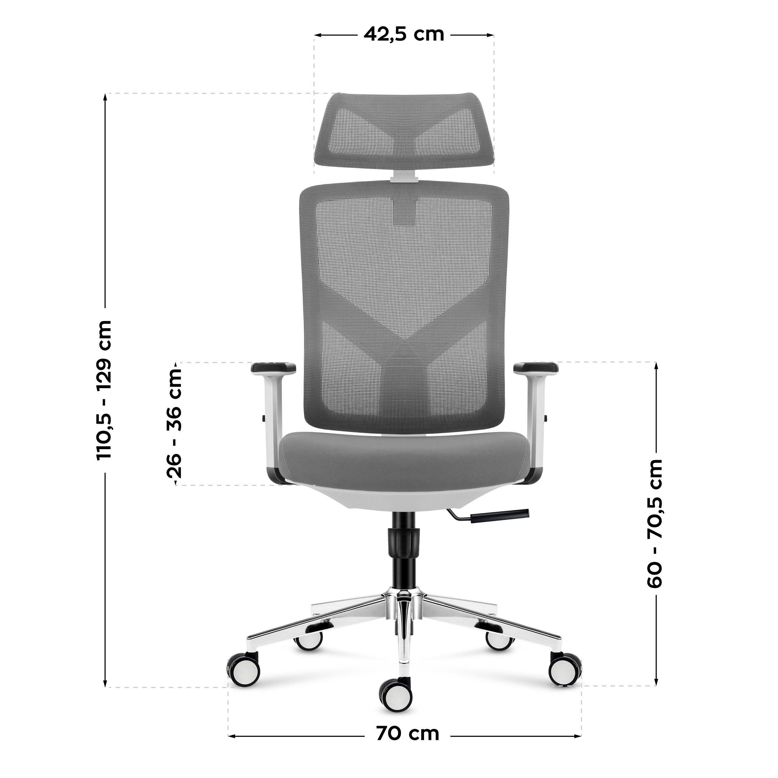 Ergonomische bureaustoel Mark Adler Manager 3.3 White