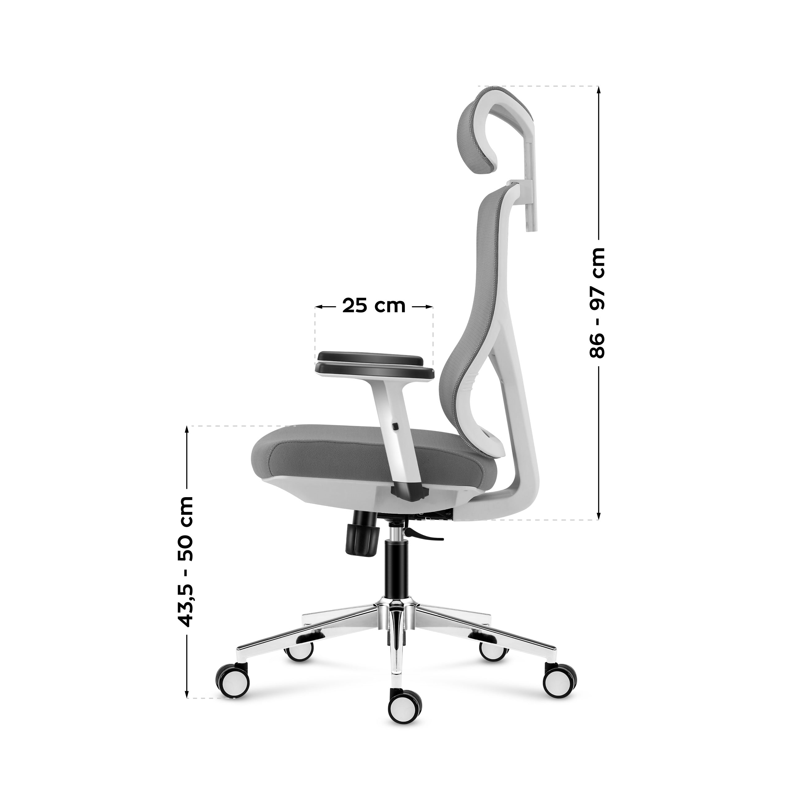Ergonomische bureaustoel Mark Adler Manager 3.3 White