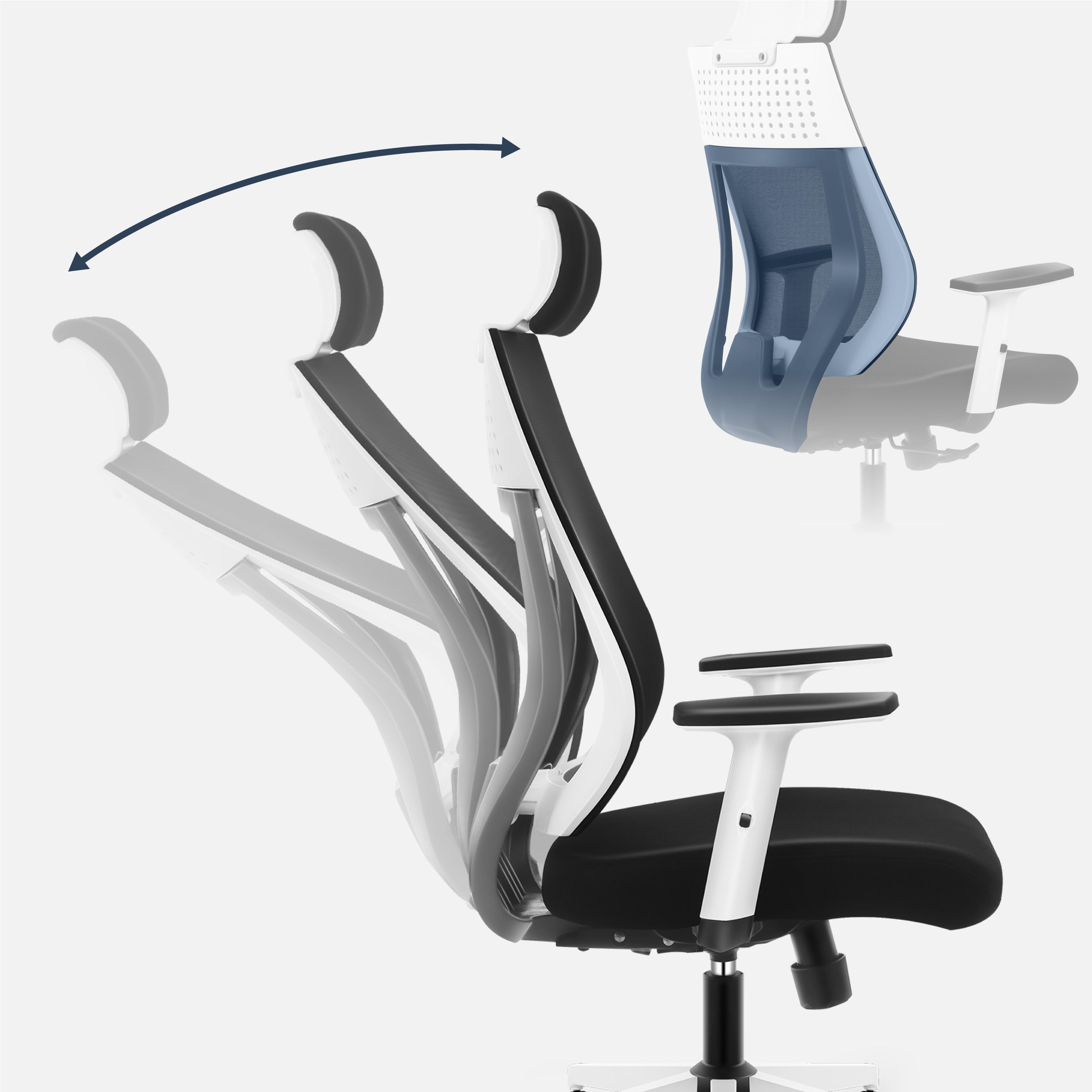 De SoftFlex-functie — comfortabel en soepel schommelen in de fauteuil