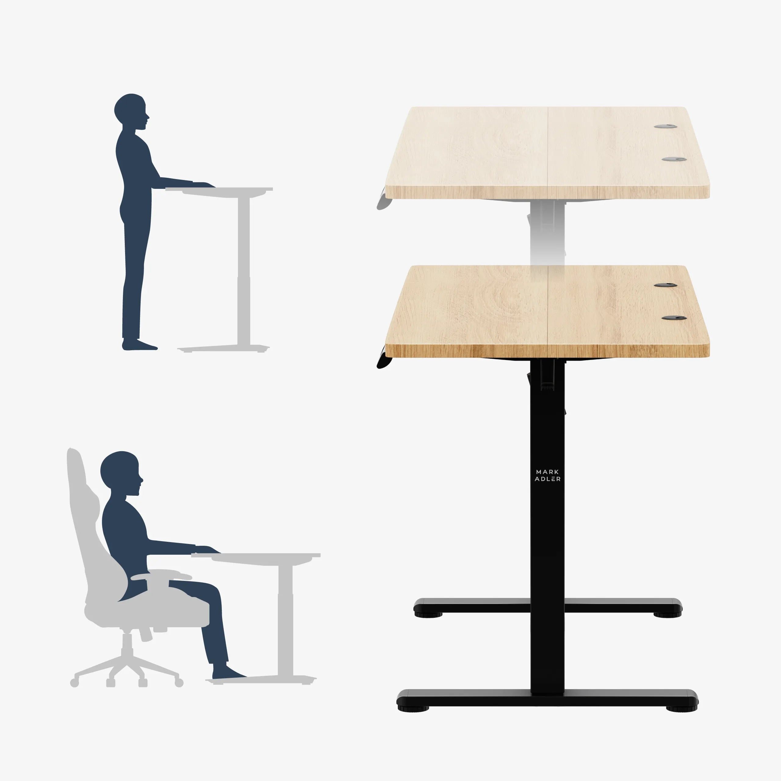 Voor staand en zittend werk