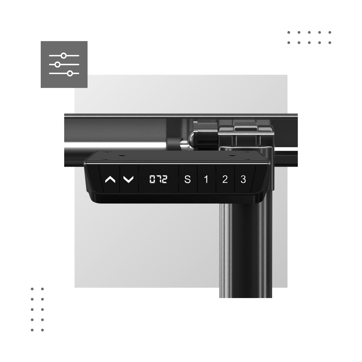 LED-bedieningspaneel met instellingsgeheugen