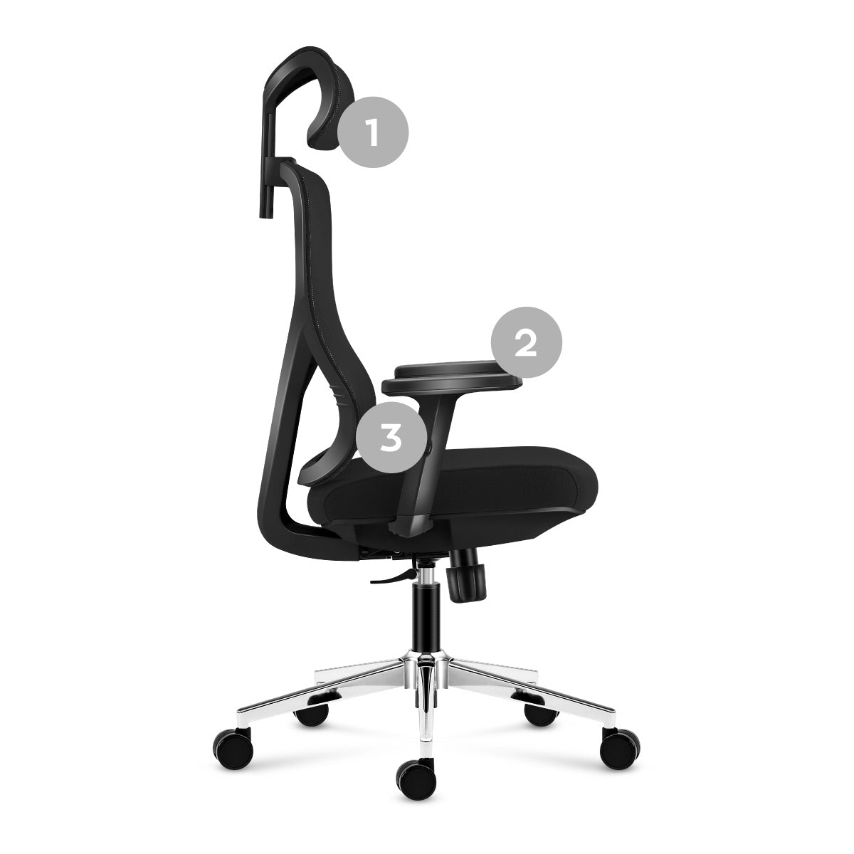 Ergonomische, verstelbare bureaustoel