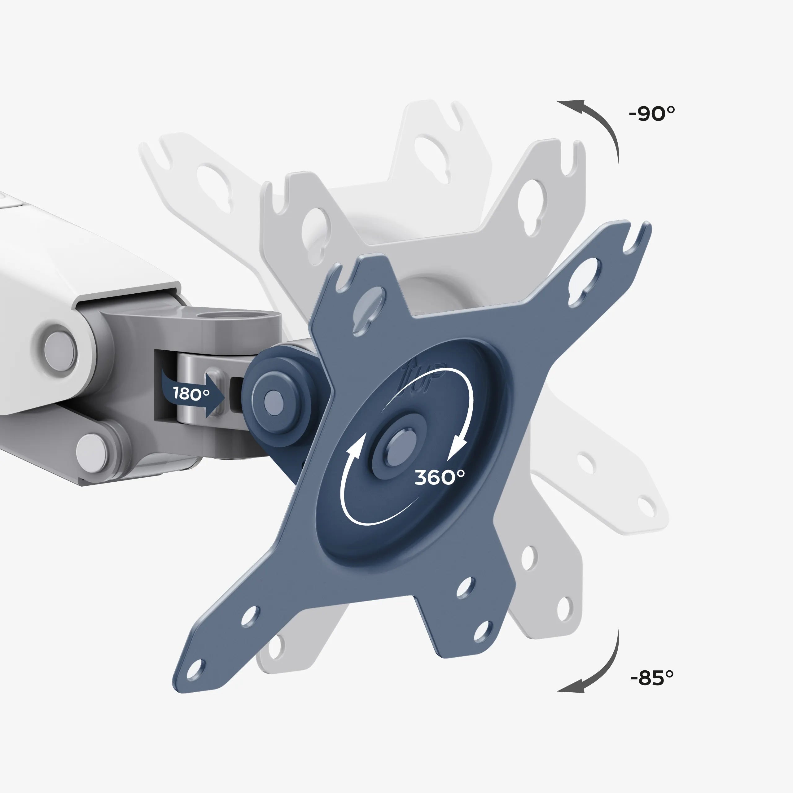 Beweegbare kop met PIVOT 360°-functie