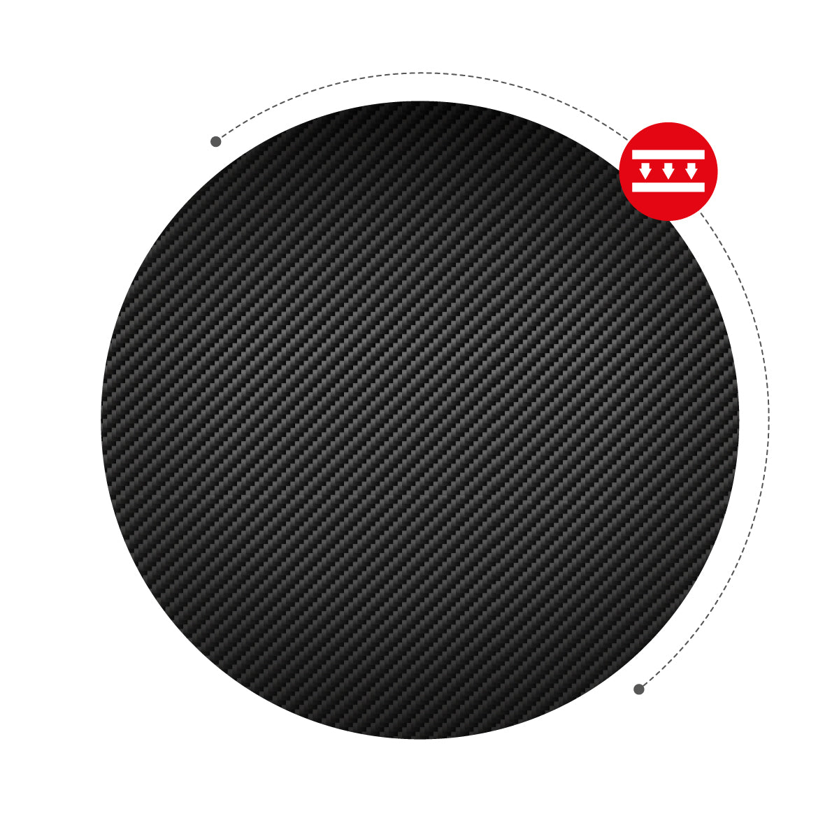 Werkblad met Carbon Flex-coating