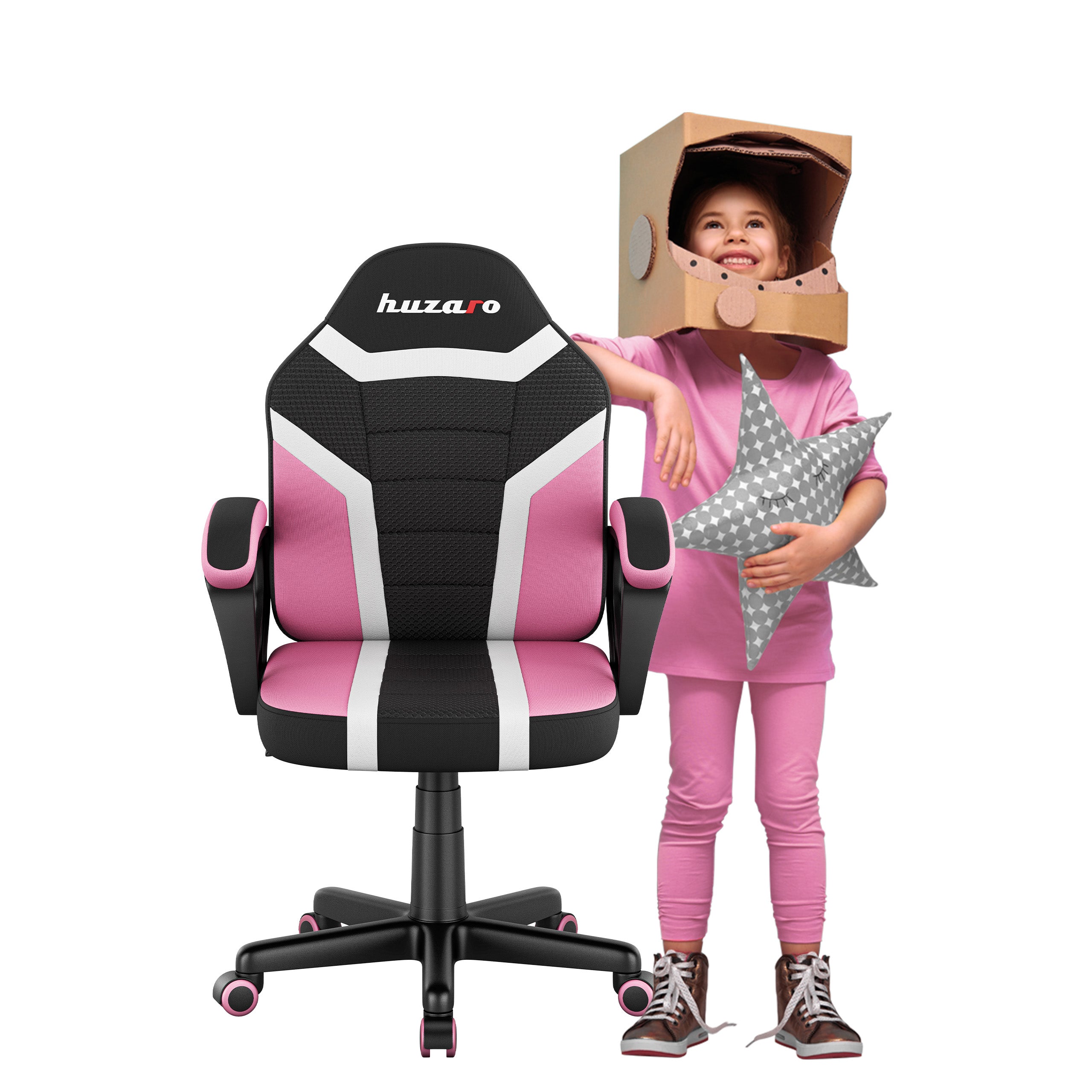 HUZARO RANGER 1.0 Pink Mesh gamingstoel voor kinderen
