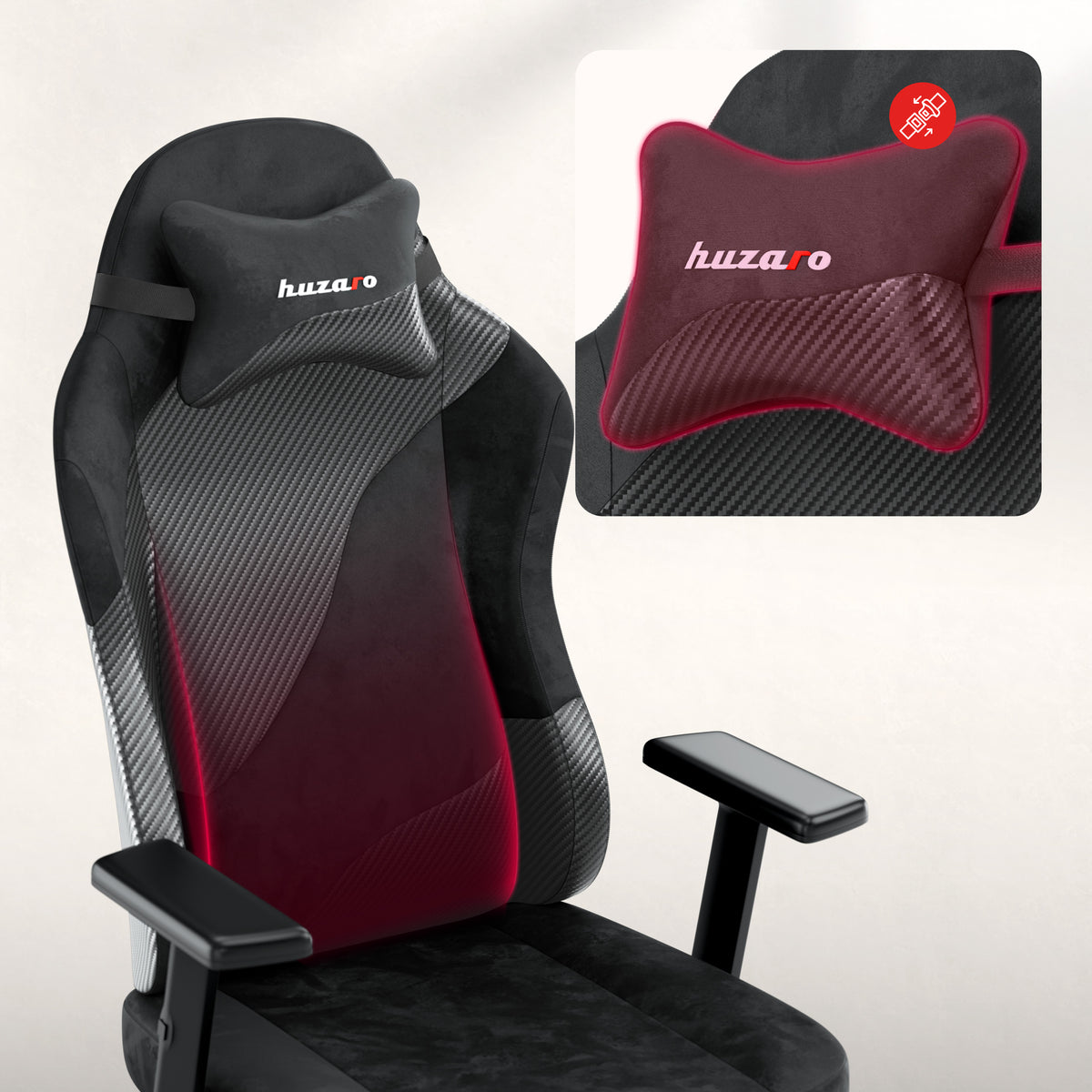 Gamingstoel voor tieners Huzaro Ranger 5.7 Carbon Black