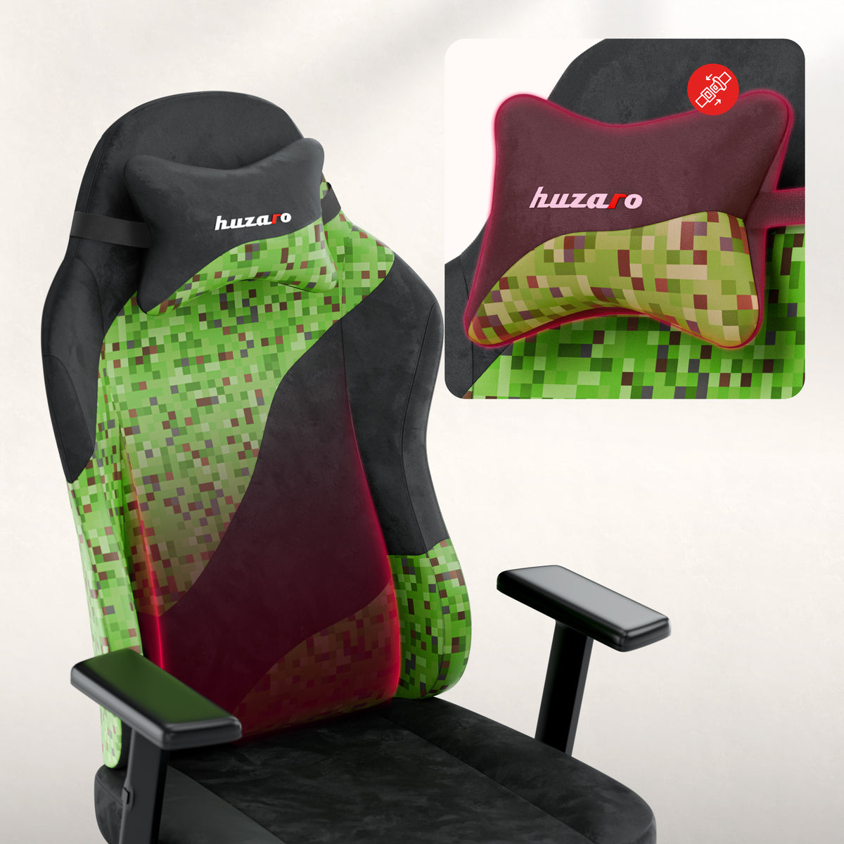 Gamingstoel voor tieners Huzaro Ranger 5.7 Black Pixel