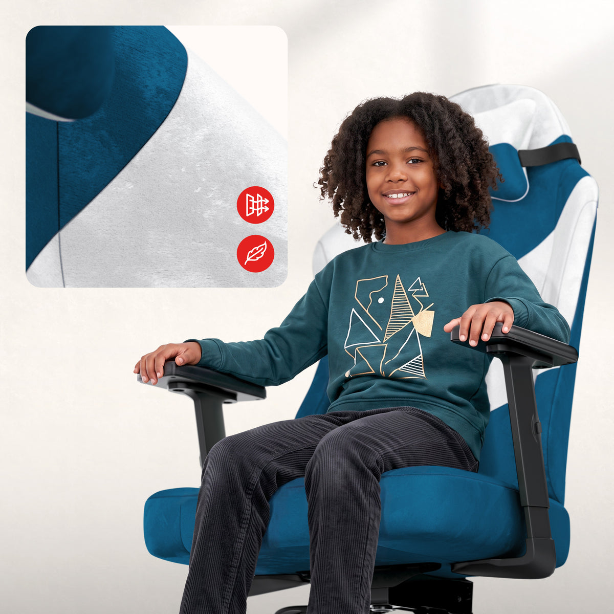 Gamingstoel voor tieners Huzaro Ranger 5.7 Blauw