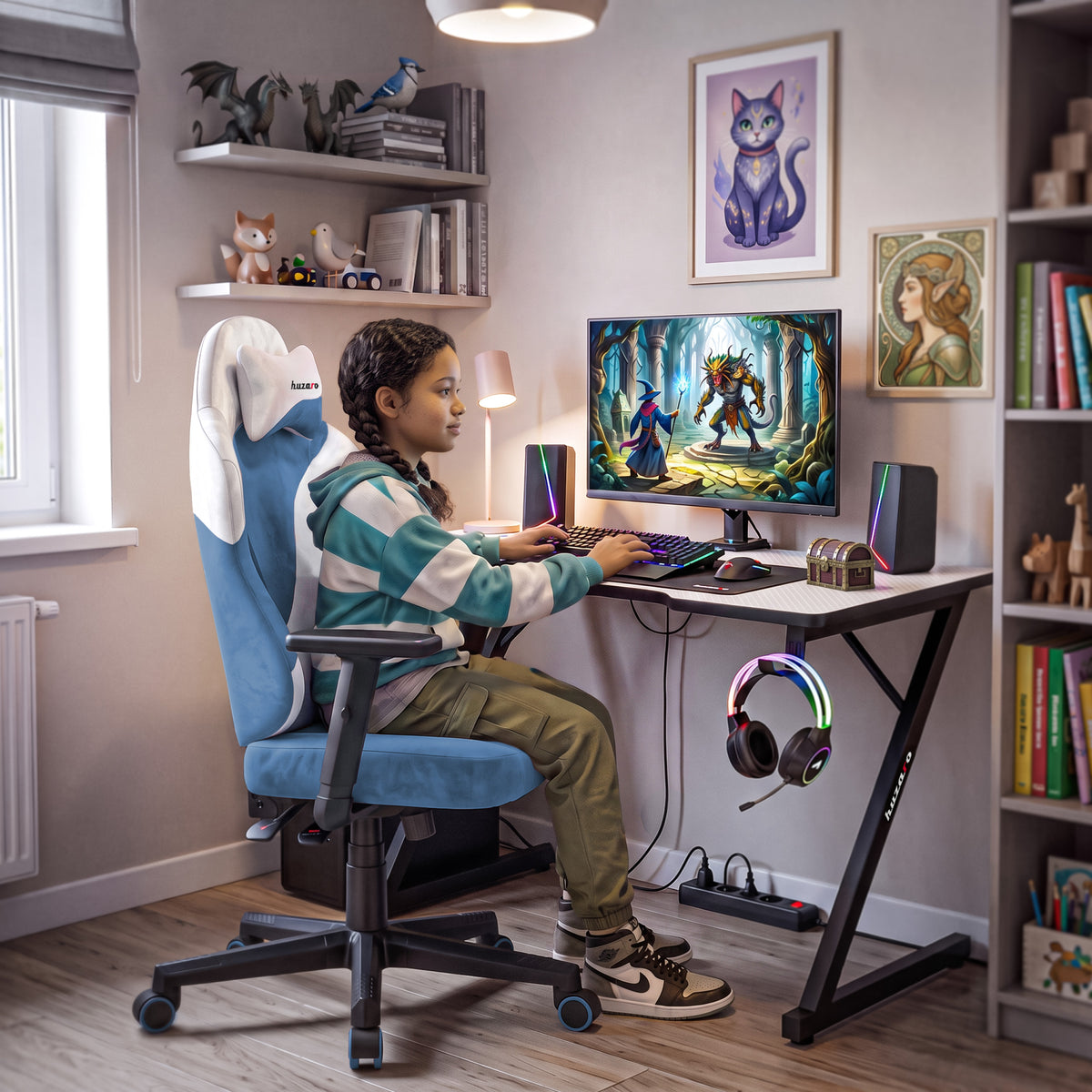 Gamingstoel voor tieners Huzaro Ranger 5.7 Blauw
