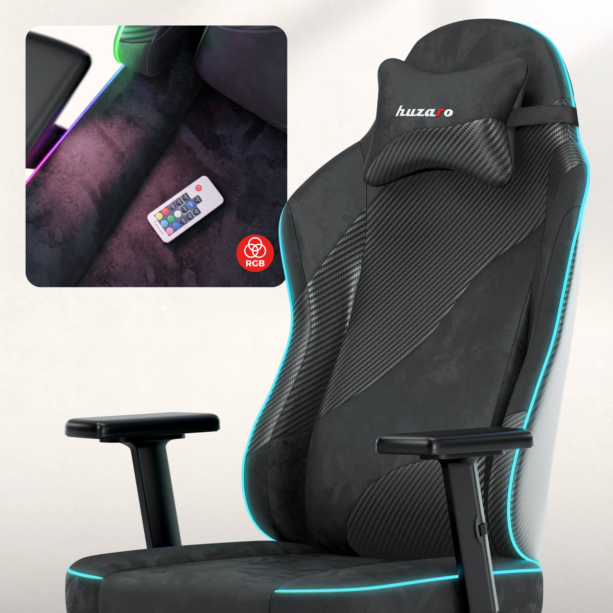 Gaming stoel voor tieners Huzaro Ranger 5.7 RGB Black