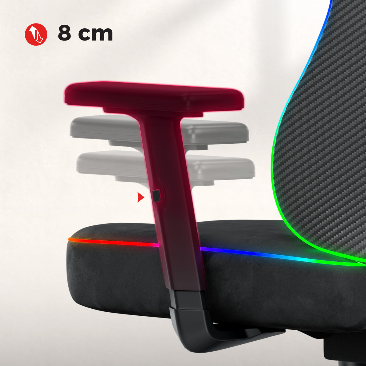 Gaming stoel voor tieners Huzaro Ranger 5.7 RGB Black