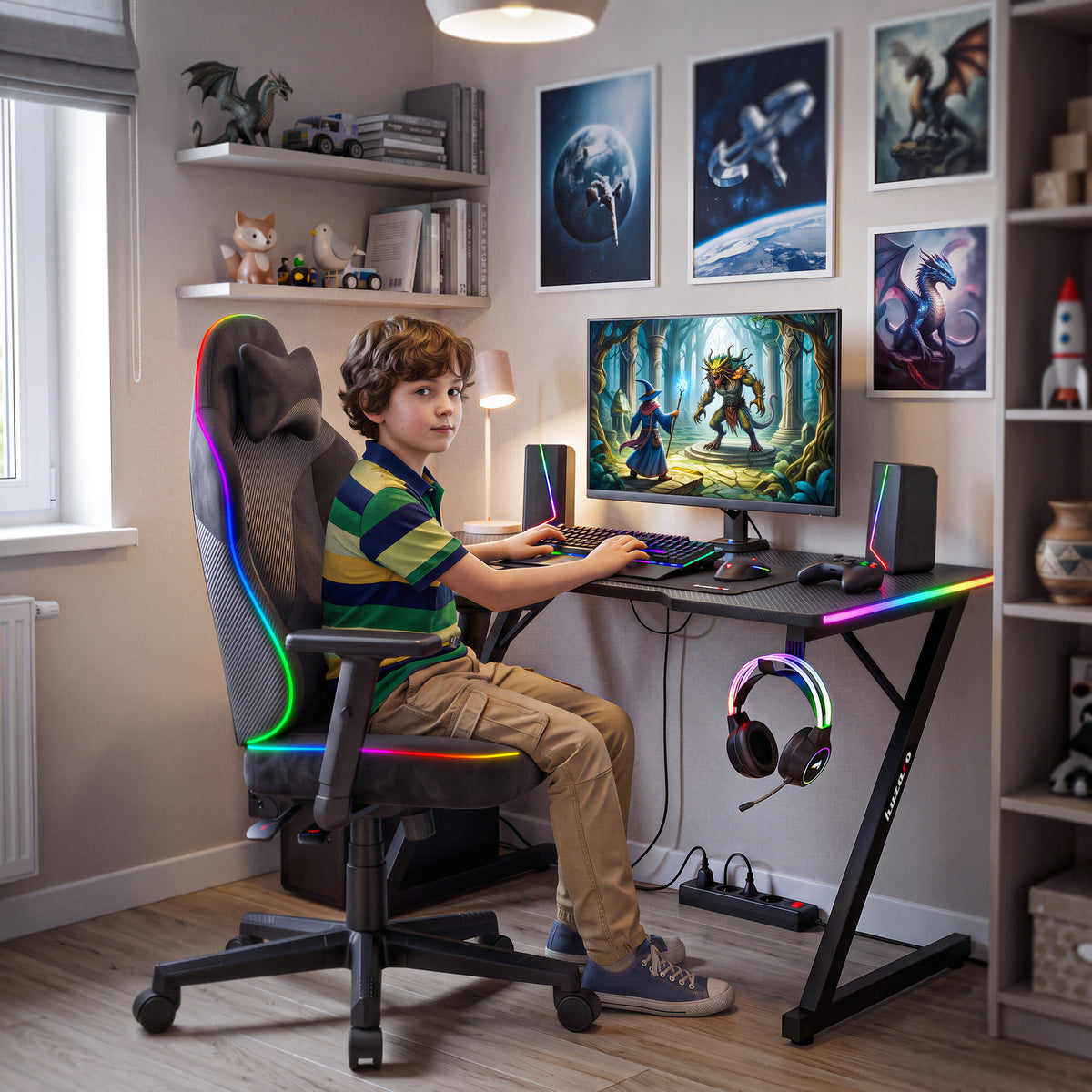Gaming stoel voor tieners Huzaro Ranger 5.7 RGB Black