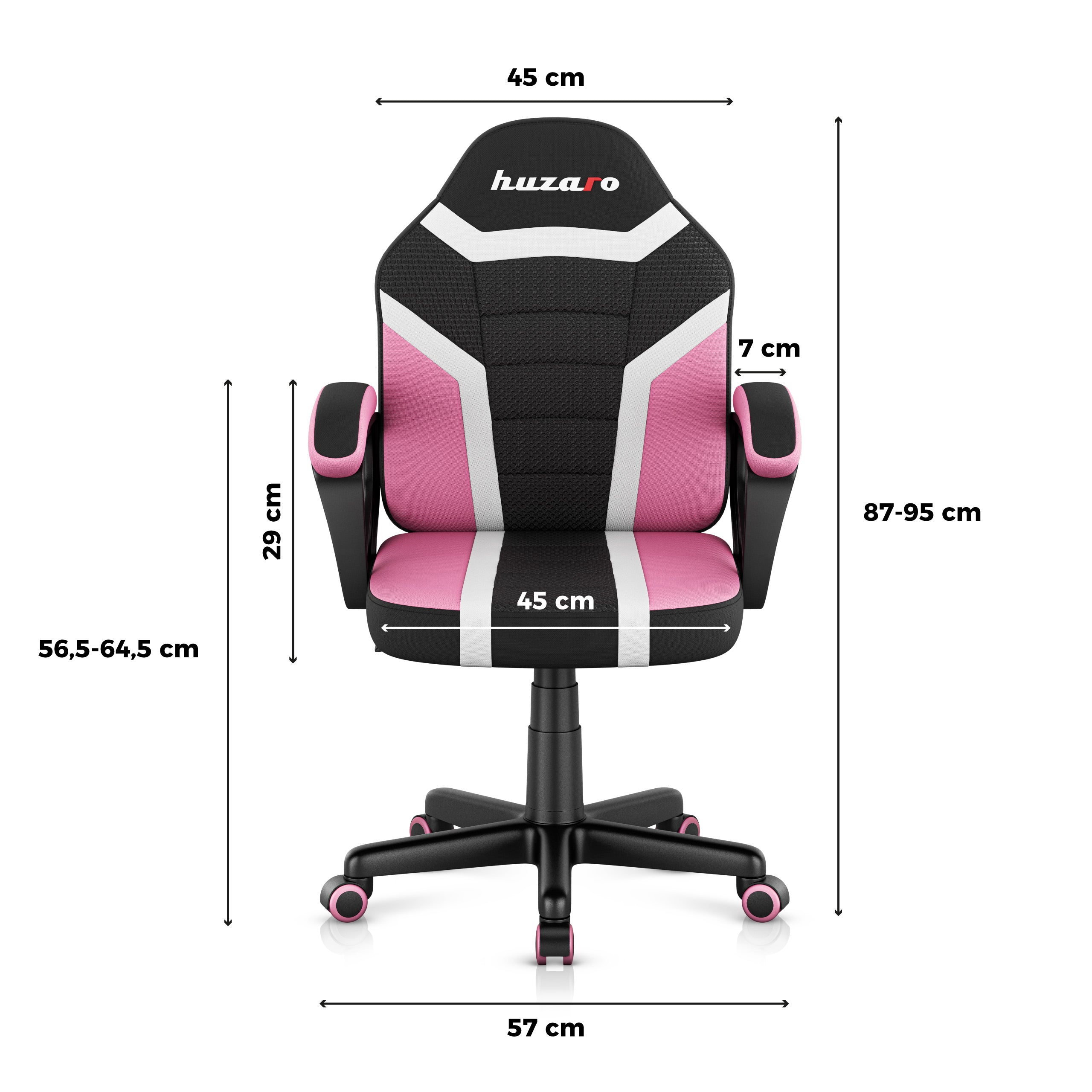 HUZARO RANGER 1.0 Pink Mesh gamingstoel voor kinderen