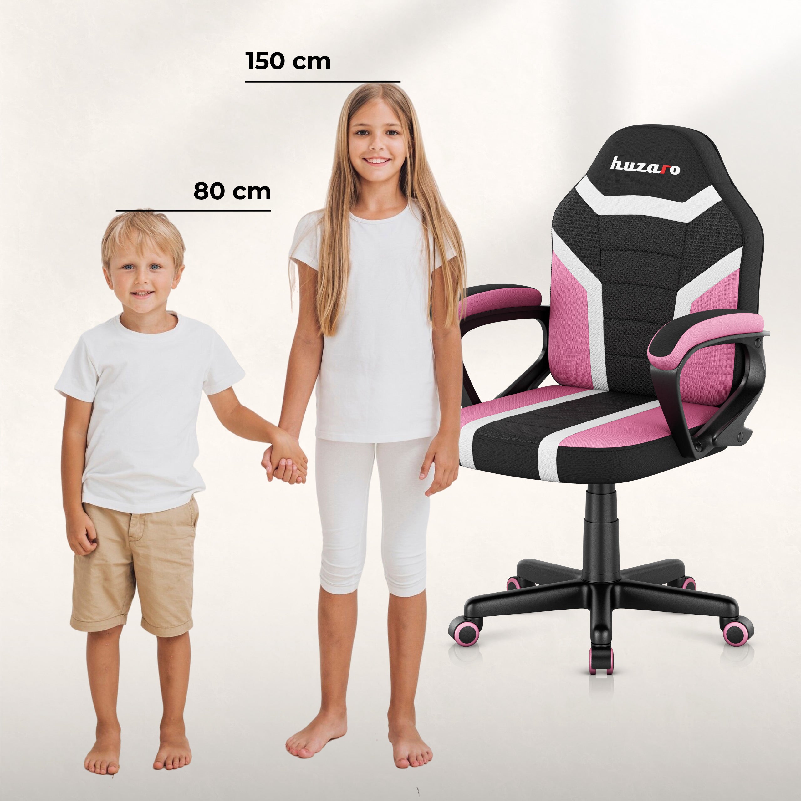 HUZARO RANGER 1.0 Pink Mesh gamingstoel voor kinderen