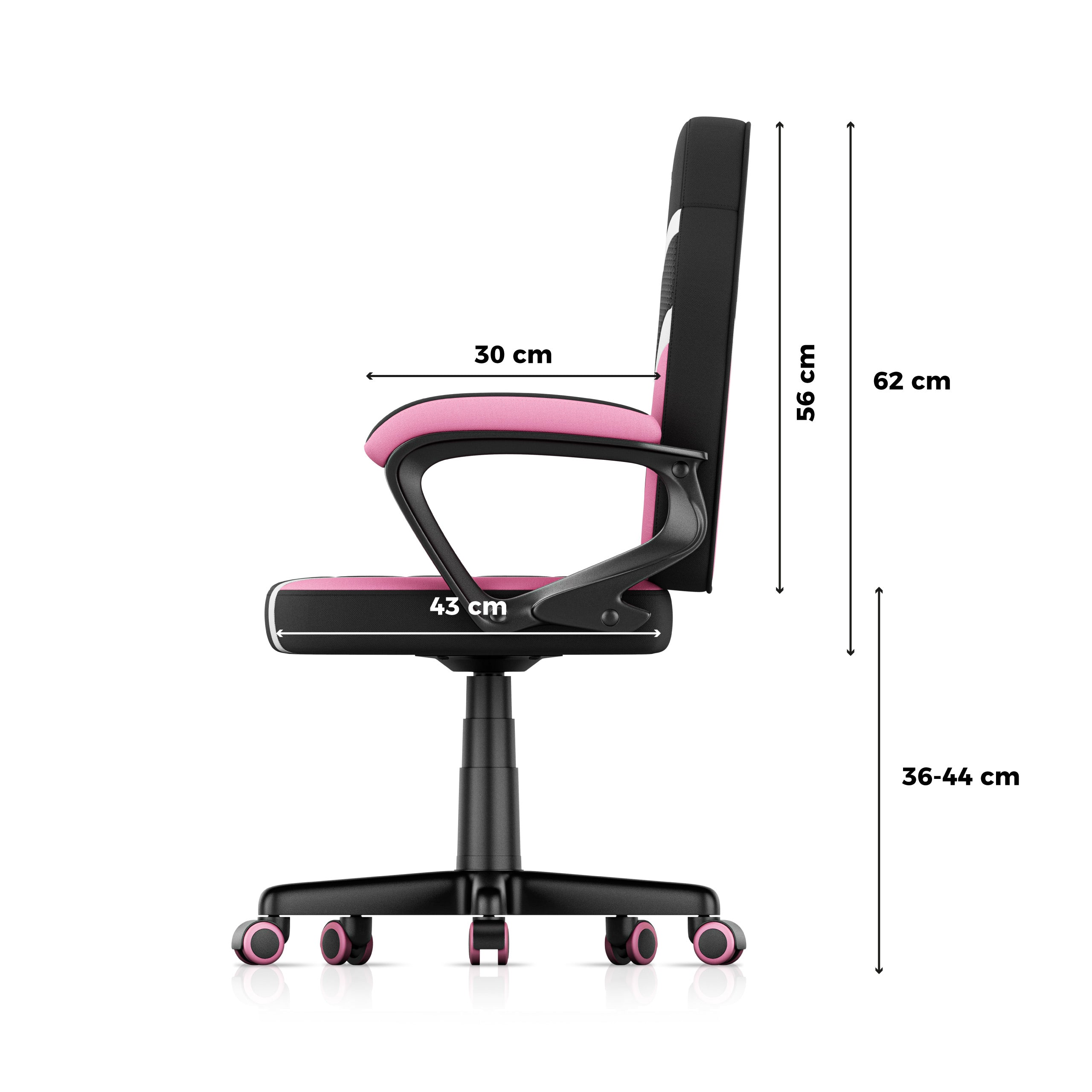 HUZARO RANGER 1.0 Pink Mesh gamingstoel voor kinderen