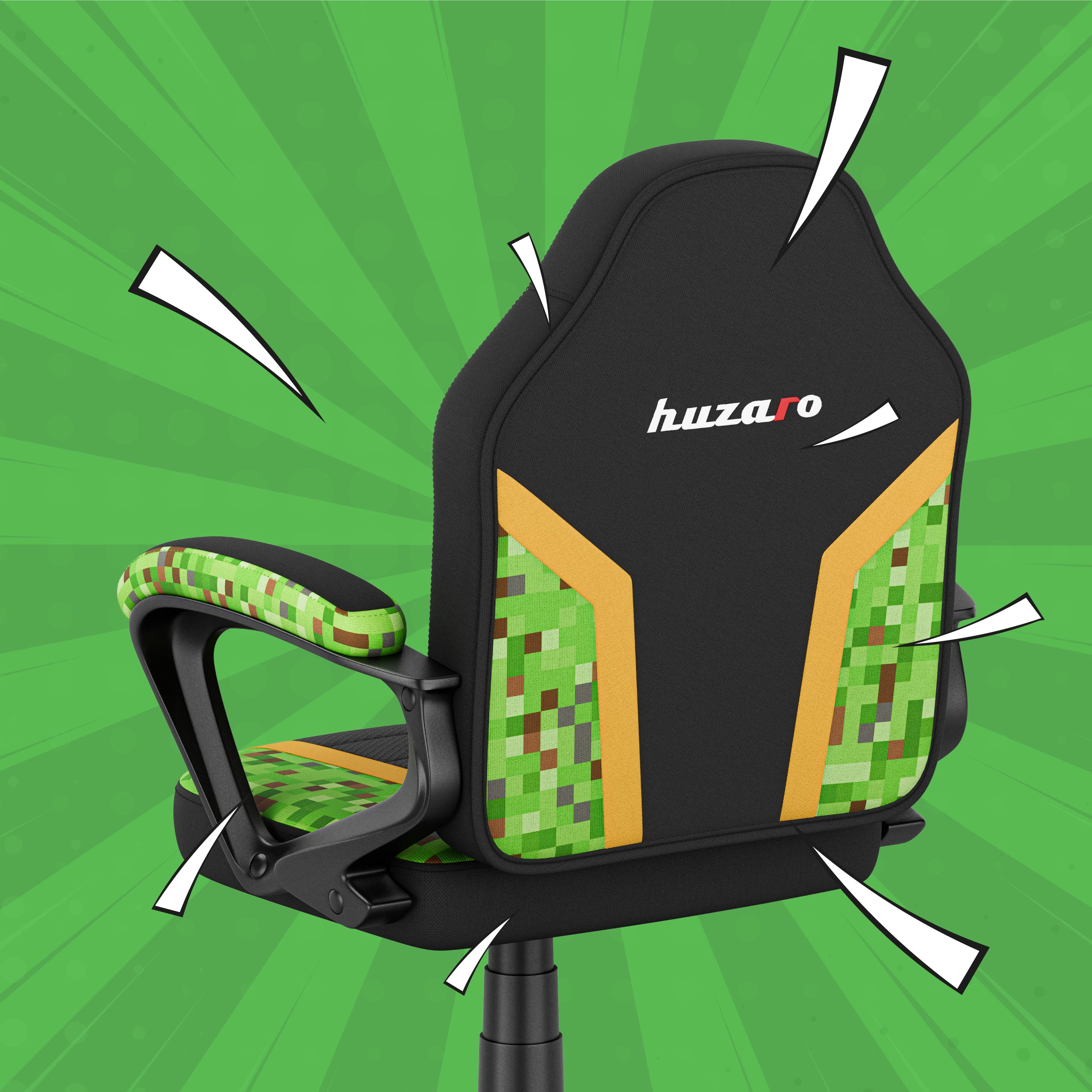 Huzaro RANGER 1.0 Pixel Mesh gamingstoel voor kinderen