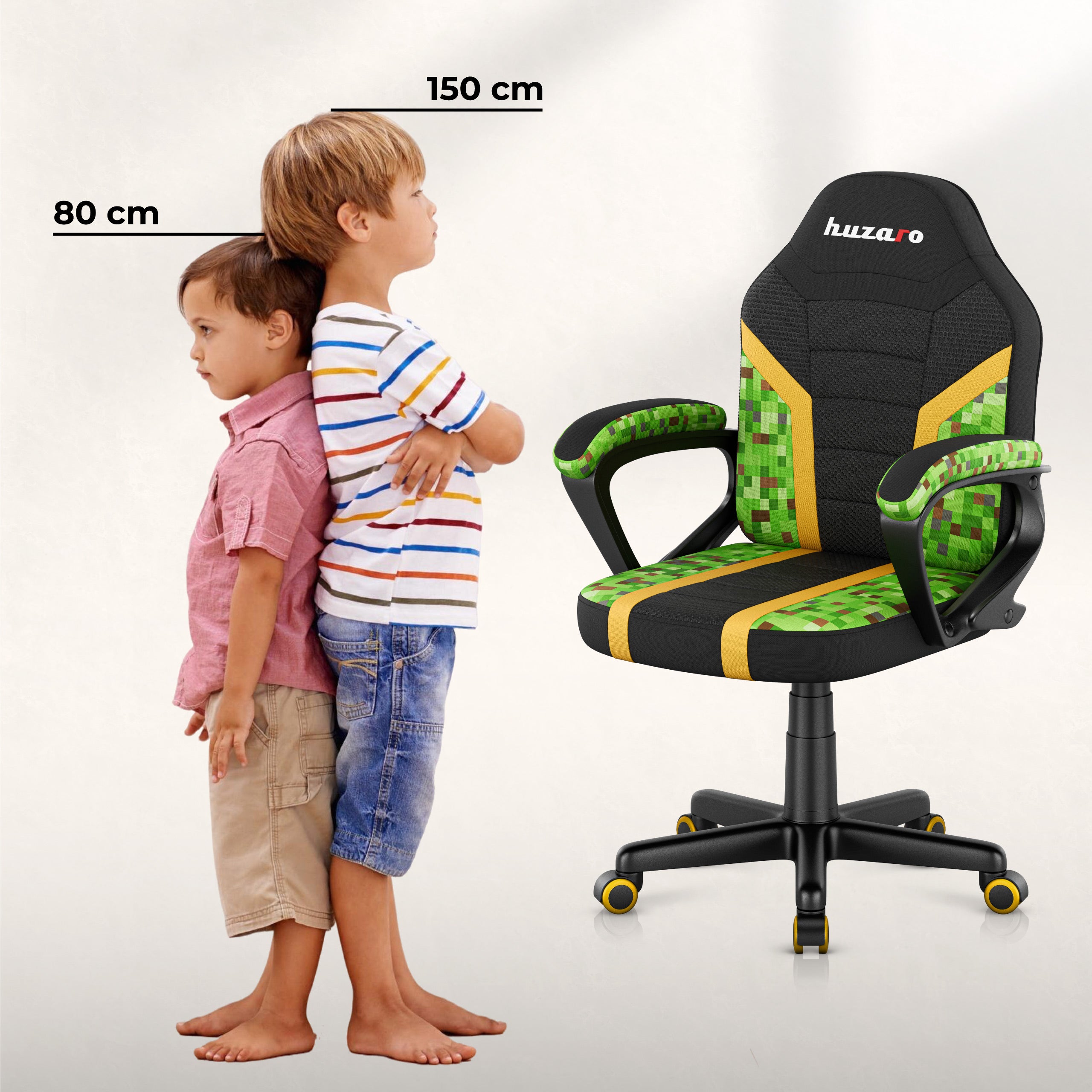 Huzaro RANGER 1.0 Pixel Mesh gamingstoel voor kinderen