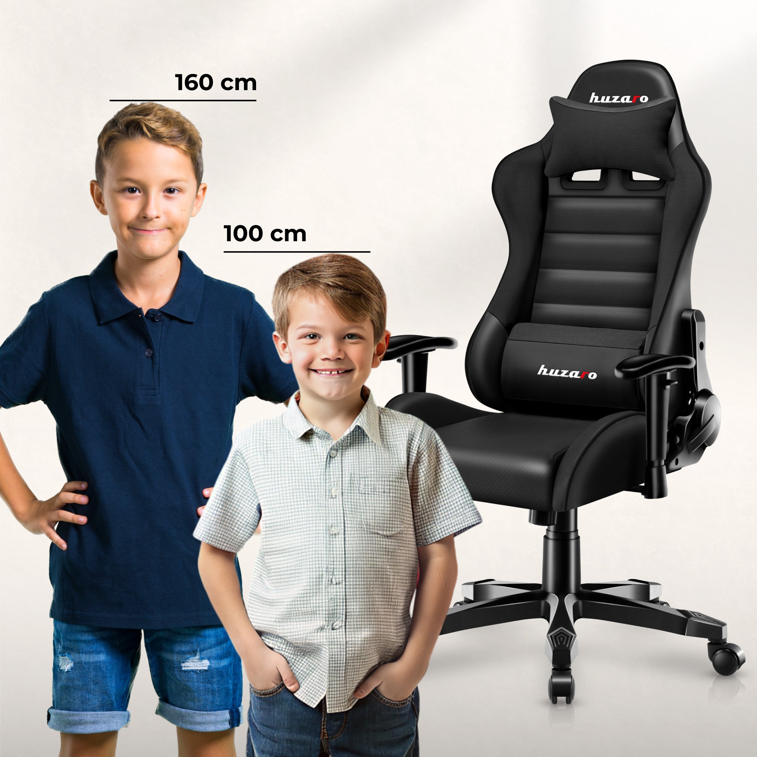 Huzaro RANGER 6.0 Black gamingstoel voor kinderen