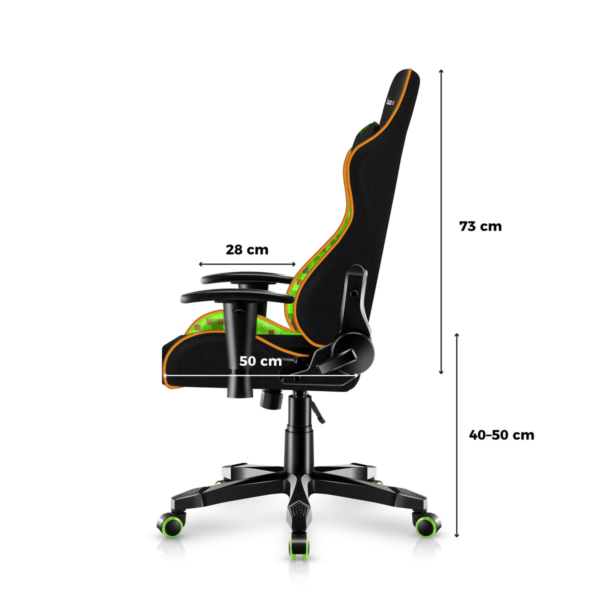 HUZARO RANGER 6.0 Pixel Mesh gamingstoel voor kinderen