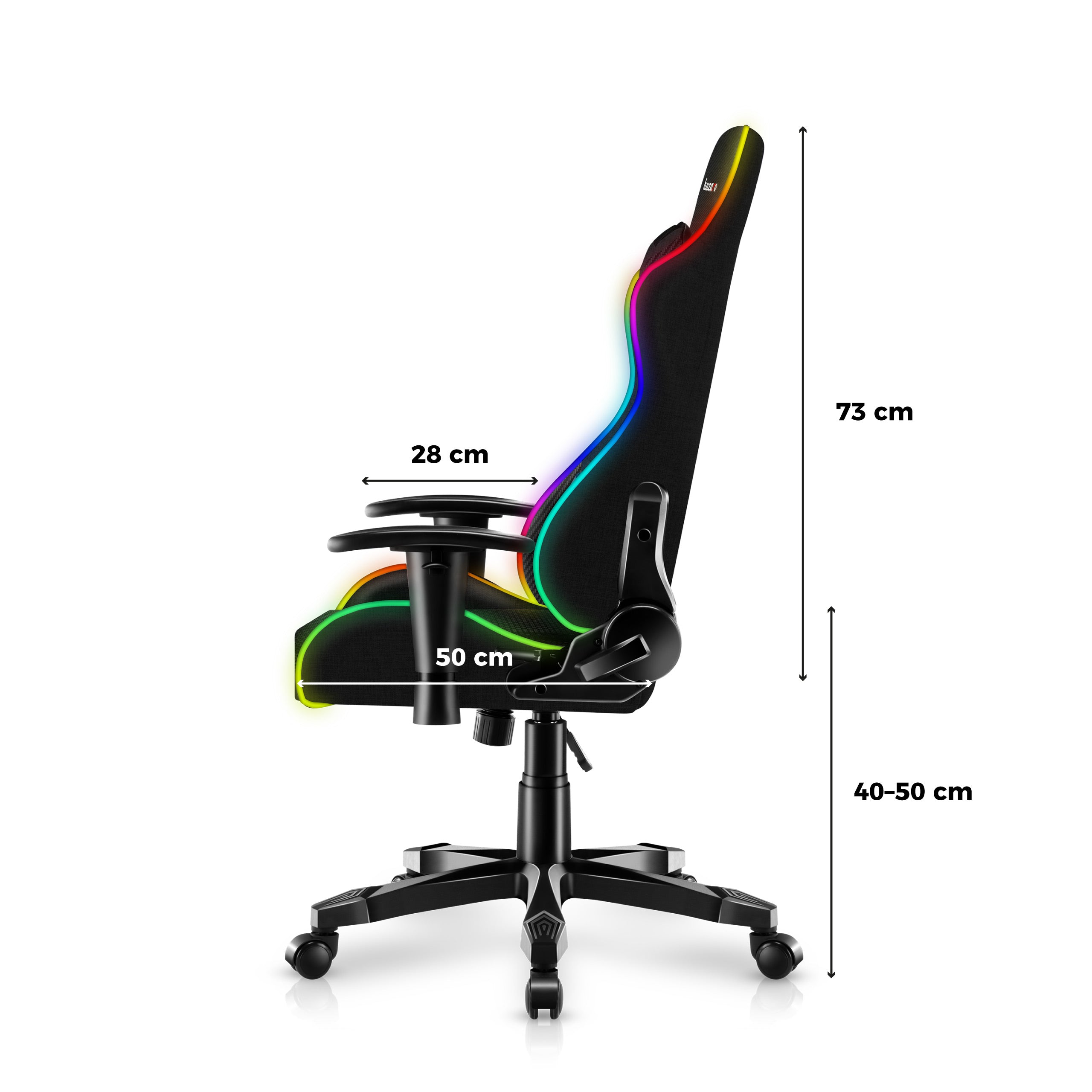 HUZARO RANGER 6.0 RGB Mesh gamingstoel voor kinderen