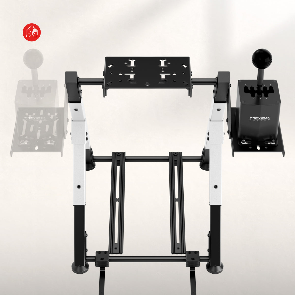 Inklapbaar sim racing frame Huzaro Speed 2.5 White