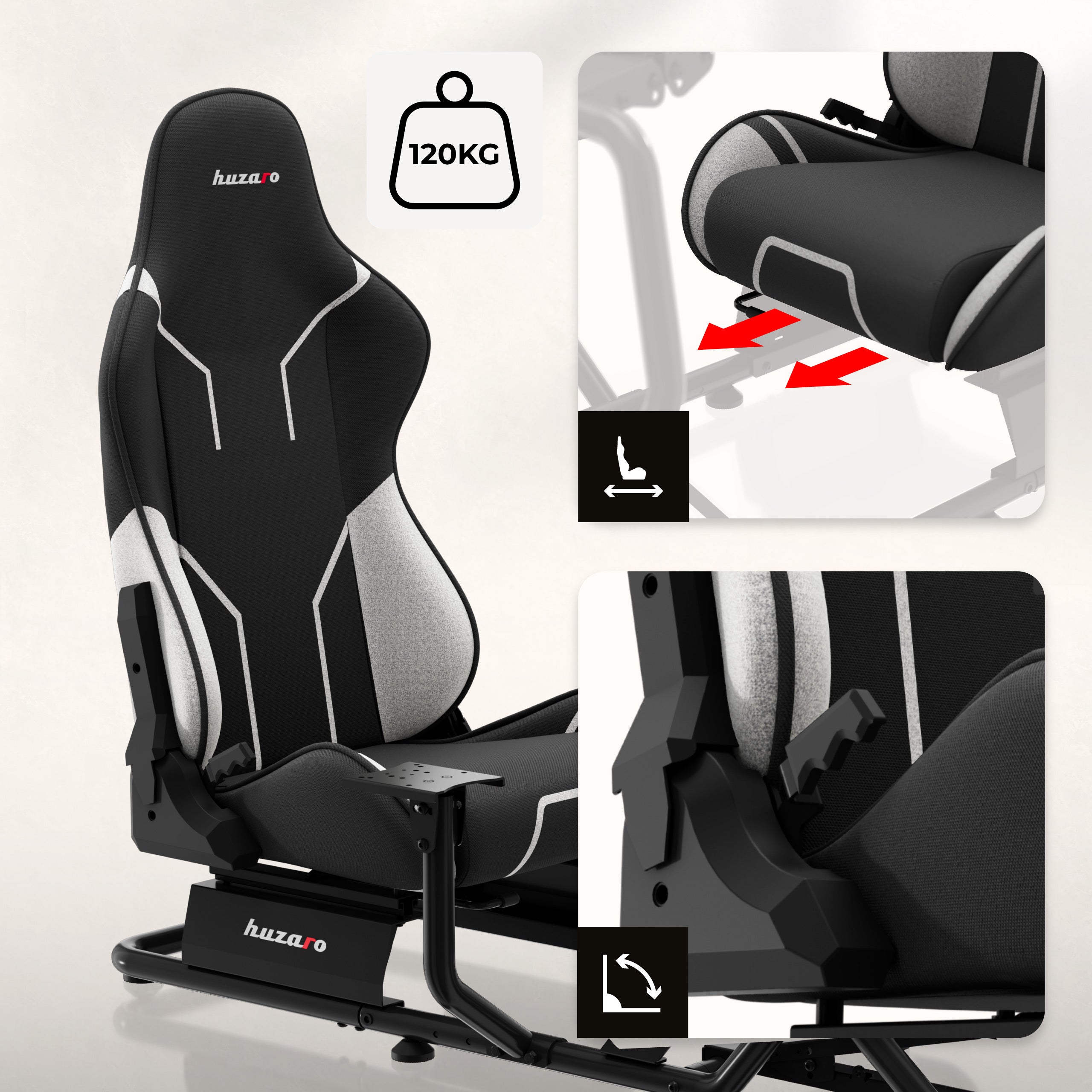 Verstelbare, ergonomische stoel