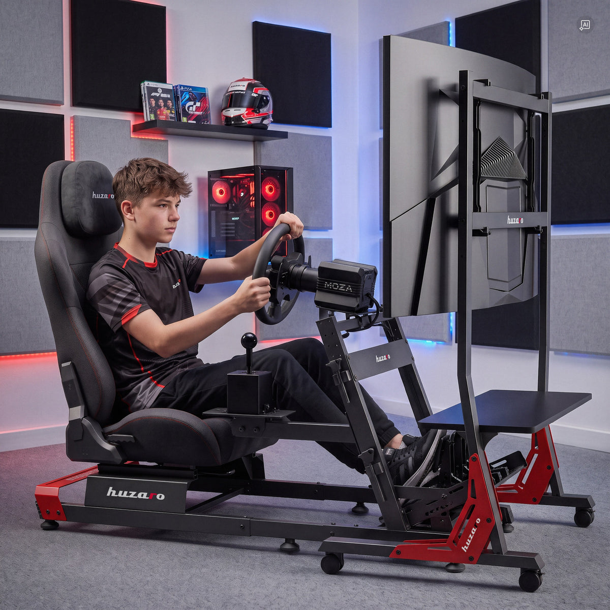 Tv-standaard met plank Huzaro Speed 9.2