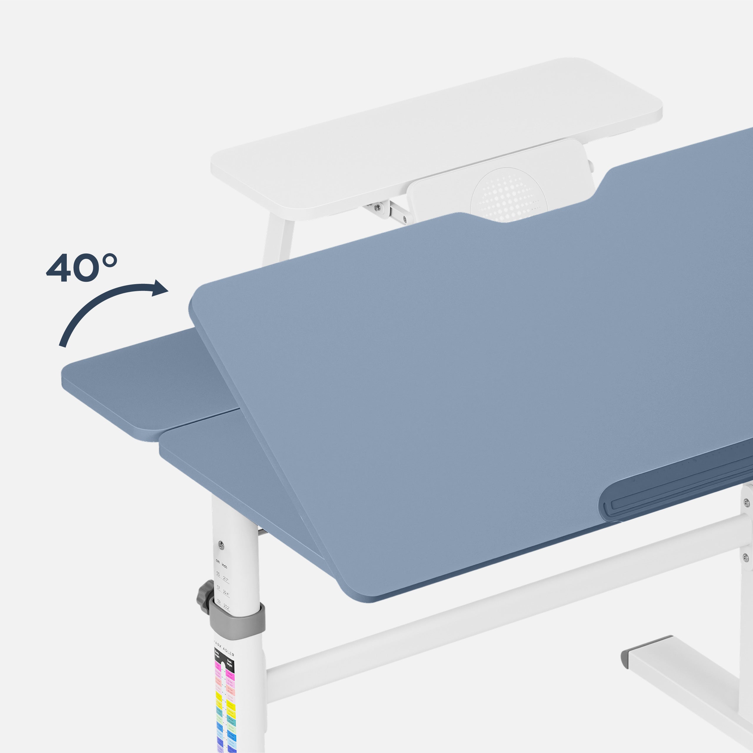 Verstelbaar kinderbureau Mark Adler Study 3.7 Grey 90 cm