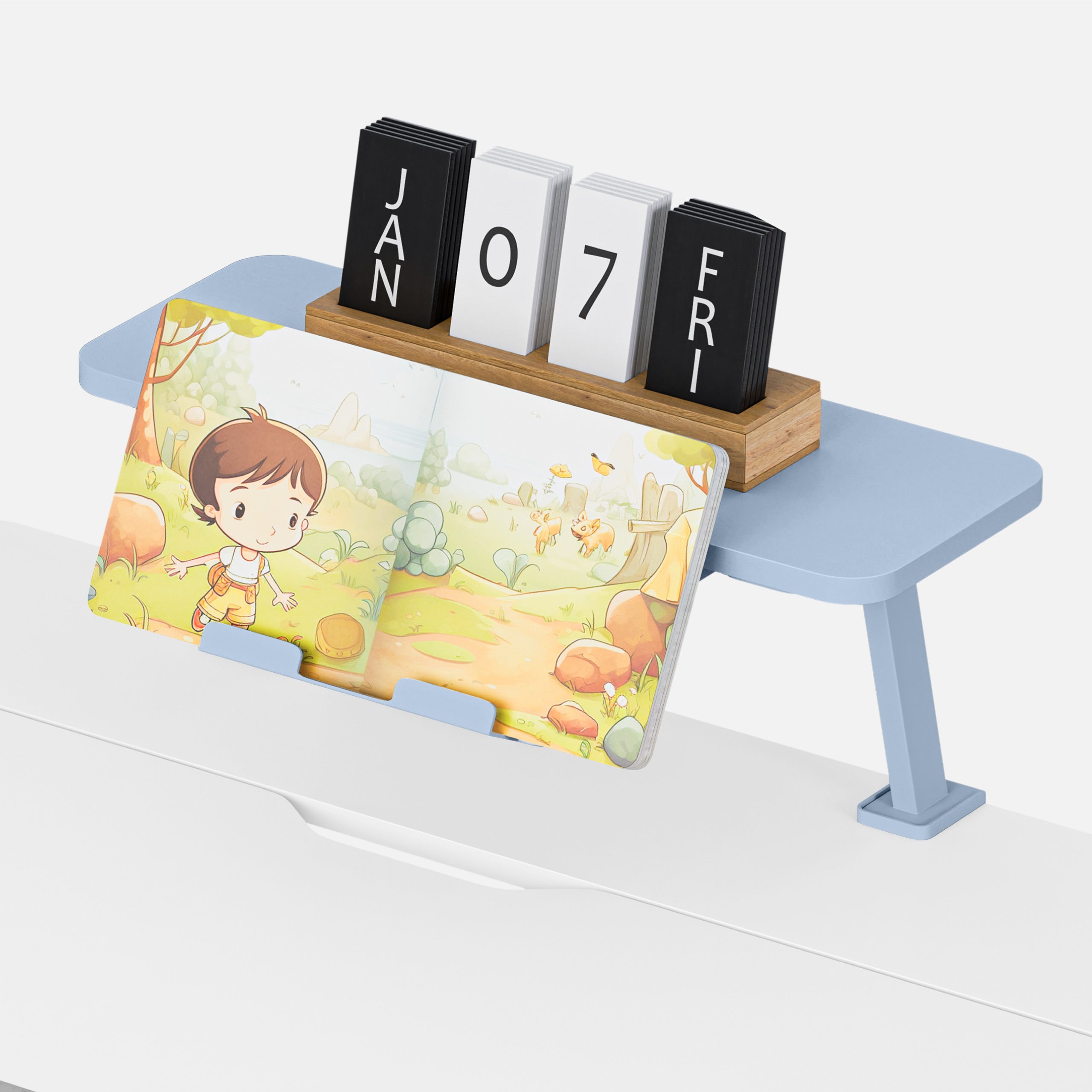Verstelbaar kinderbureau Mark Adler Study 3.7 Grey 90 cm