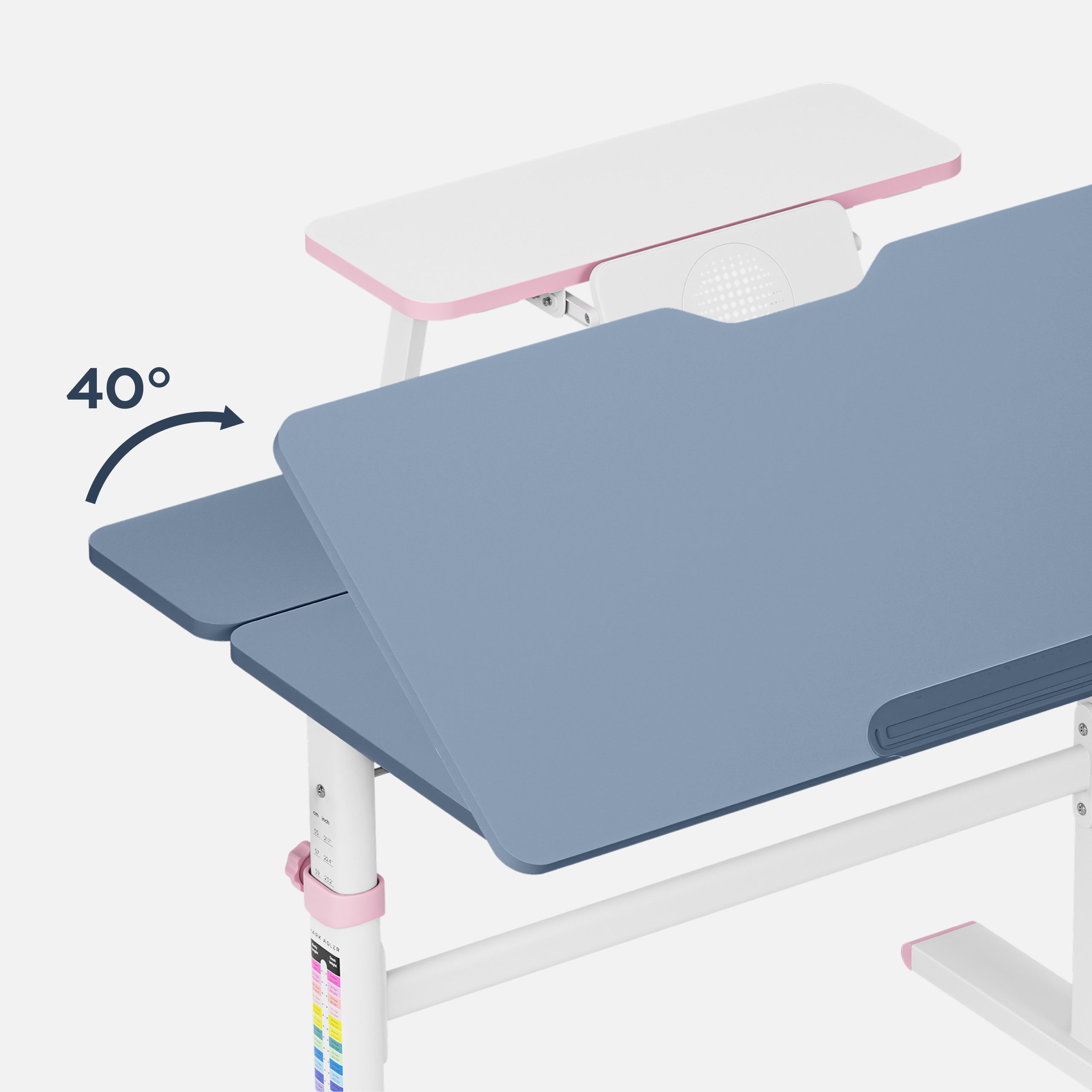 Mark Adler Study 3.7 Pink verstelbaar kinder bureau, 90 cm
