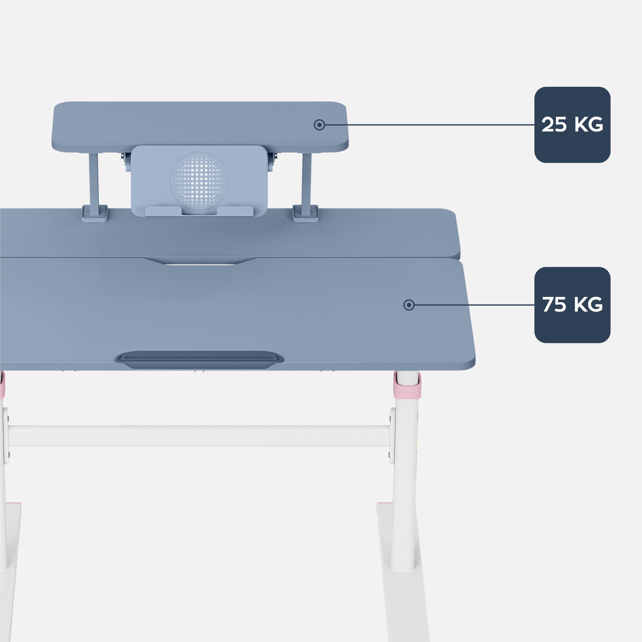 Mark Adler Study 3.7 Pink verstelbaar kinder bureau, 90 cm