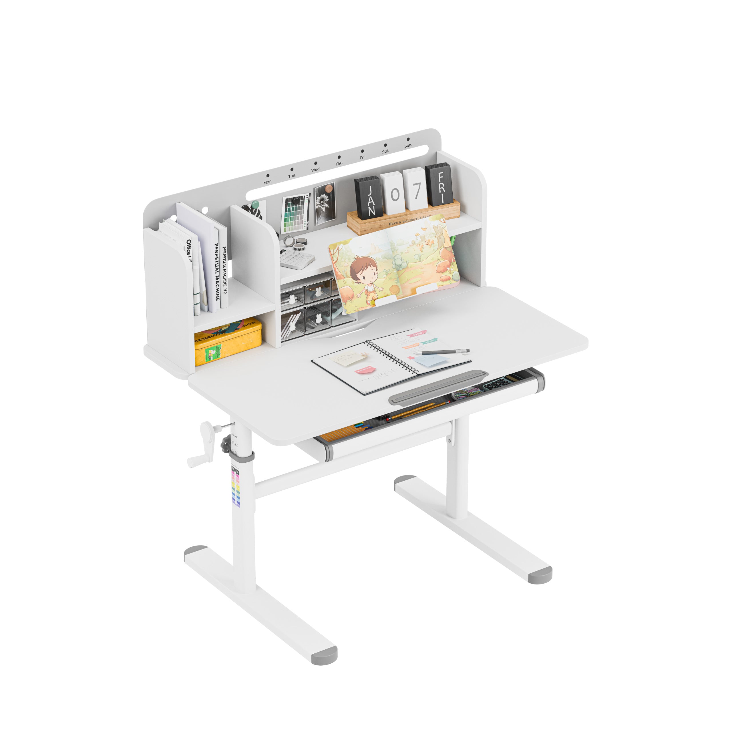 Ergonomisch kinderbureau Mark Adler Study 5.0 Grey 90 cm