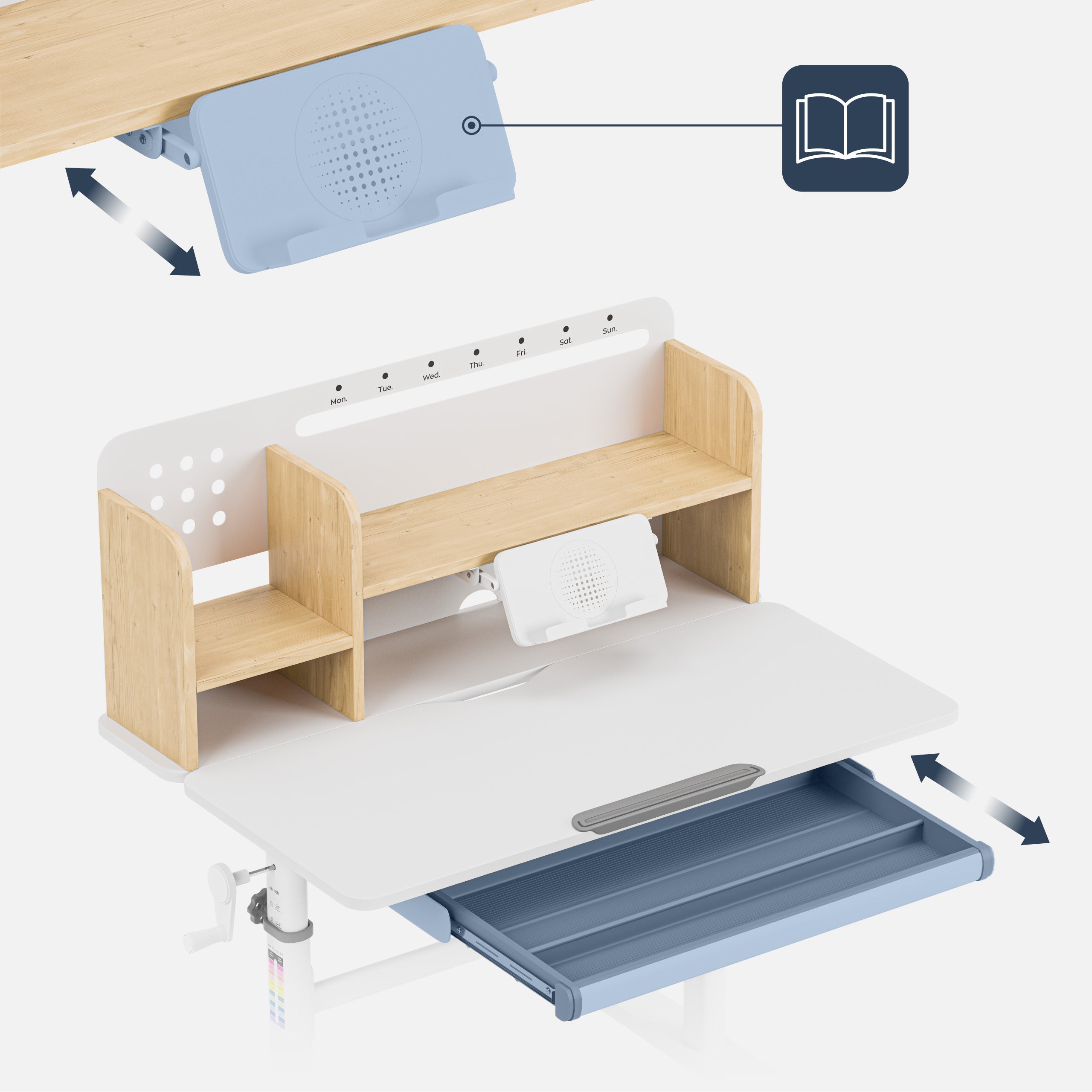Ergonomisch kinderbureau Mark Adler Study 5.0 Wood 90 cm