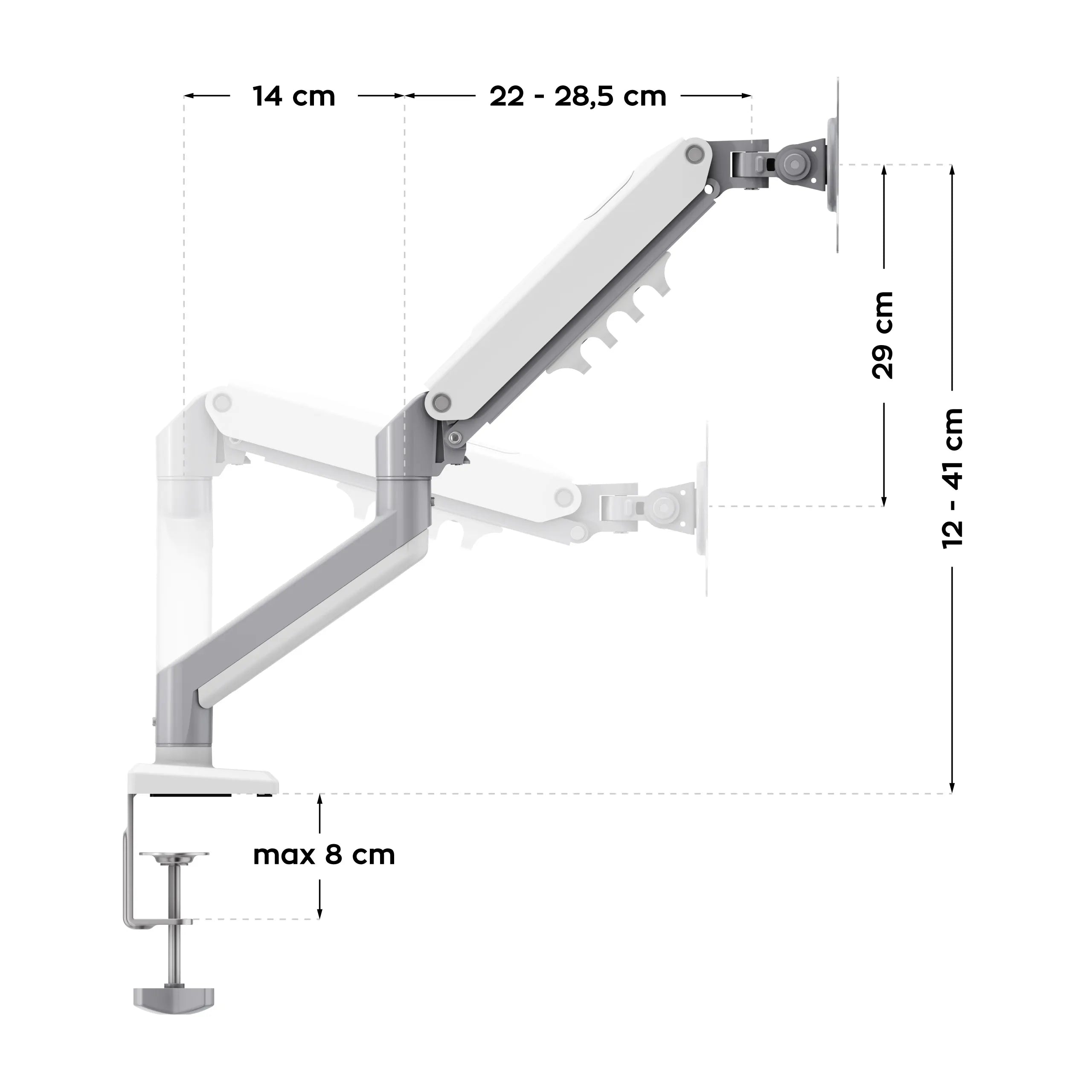 Mark Adler Flow 4.0-houder voor twee beeldschermen