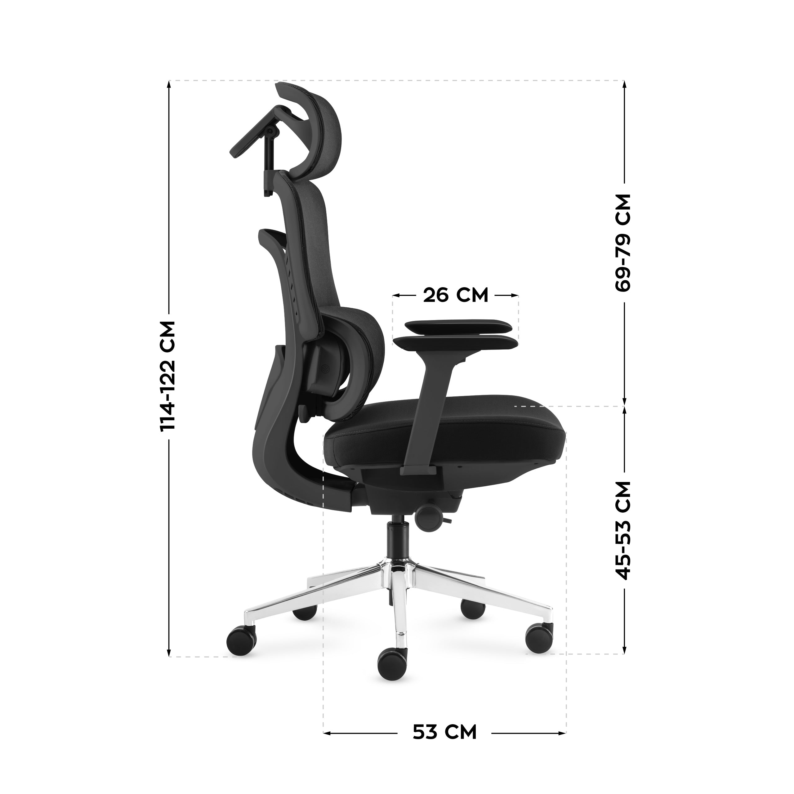 Mark Adler Visioner 6.1 Black bureaustoel met massagefunctie