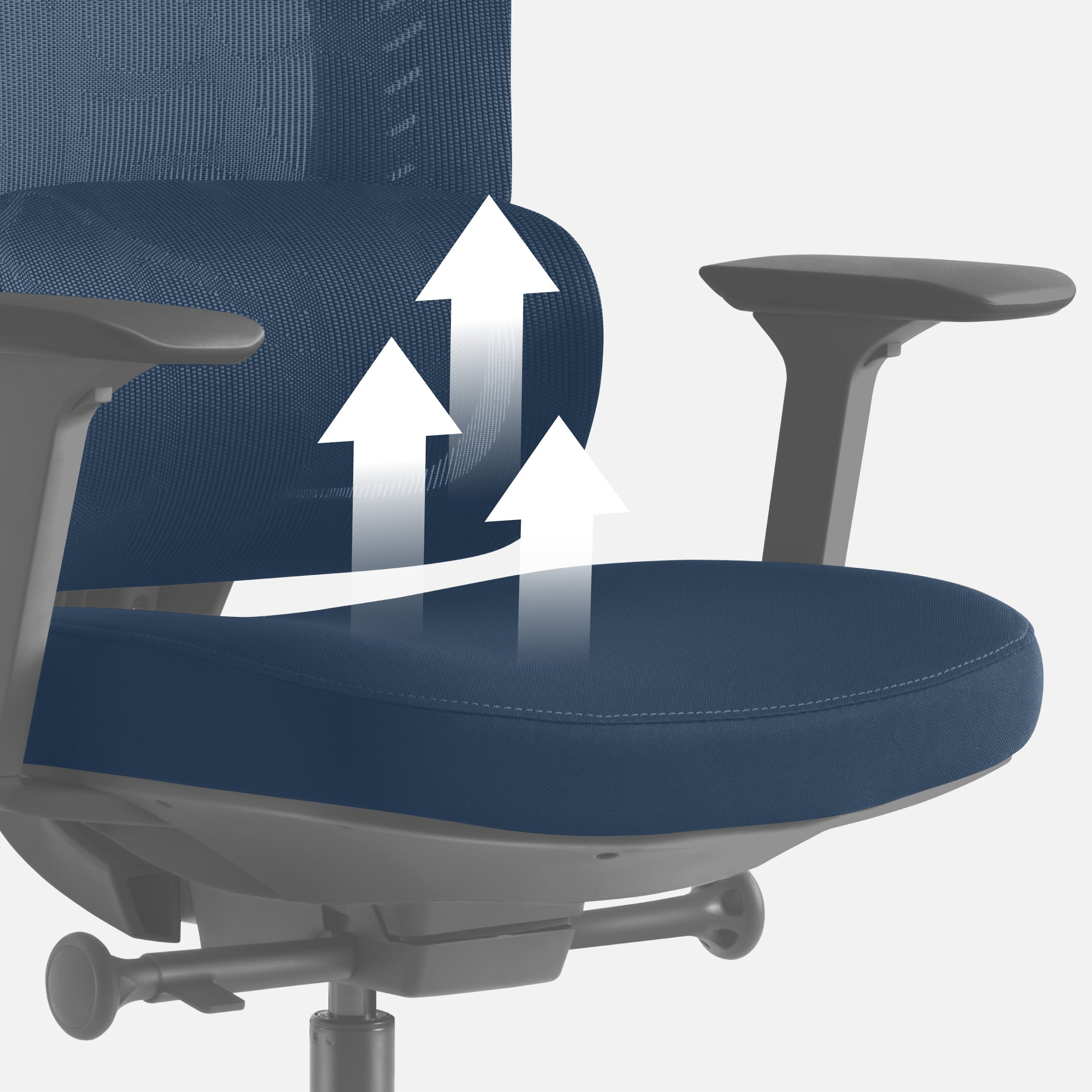 Mark Adler Visioner 6.1 Black bureaustoel met massagefunctie
