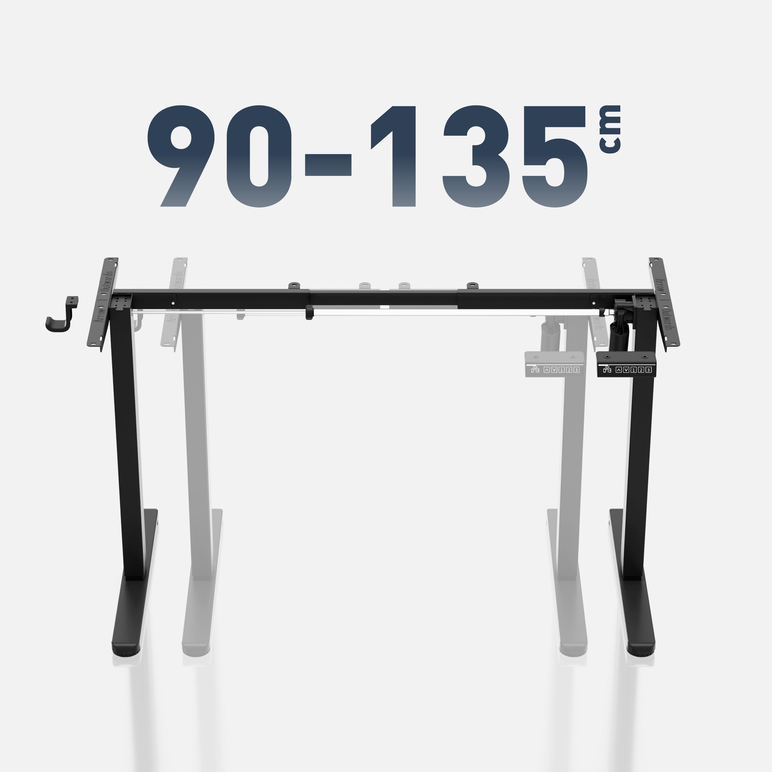 Frame van het elektrische bureau Mark Adler Xeno 1.7 Black