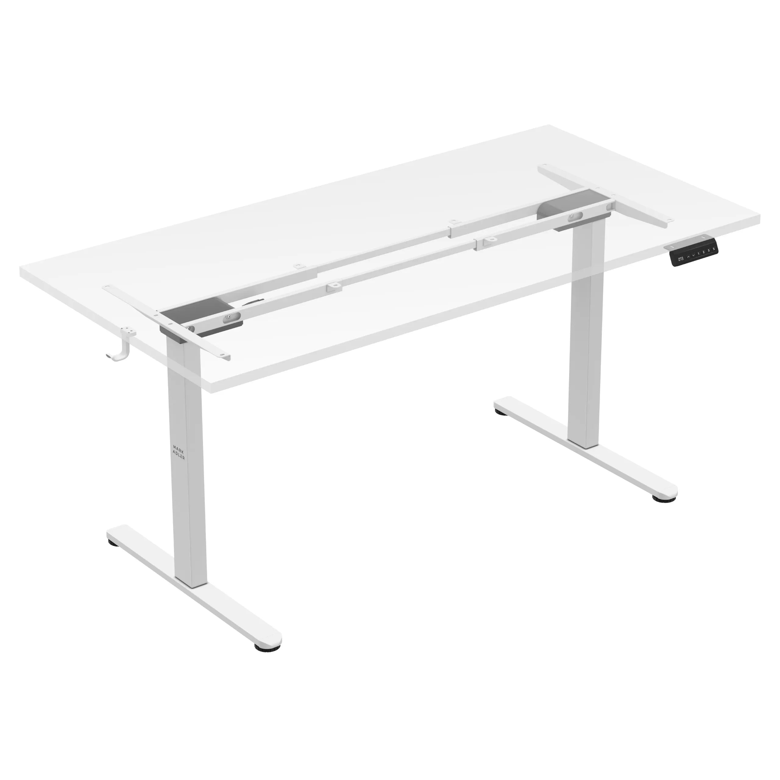 Mark Adler Xeno 4.5 White elektrisch bureau met twee motoren